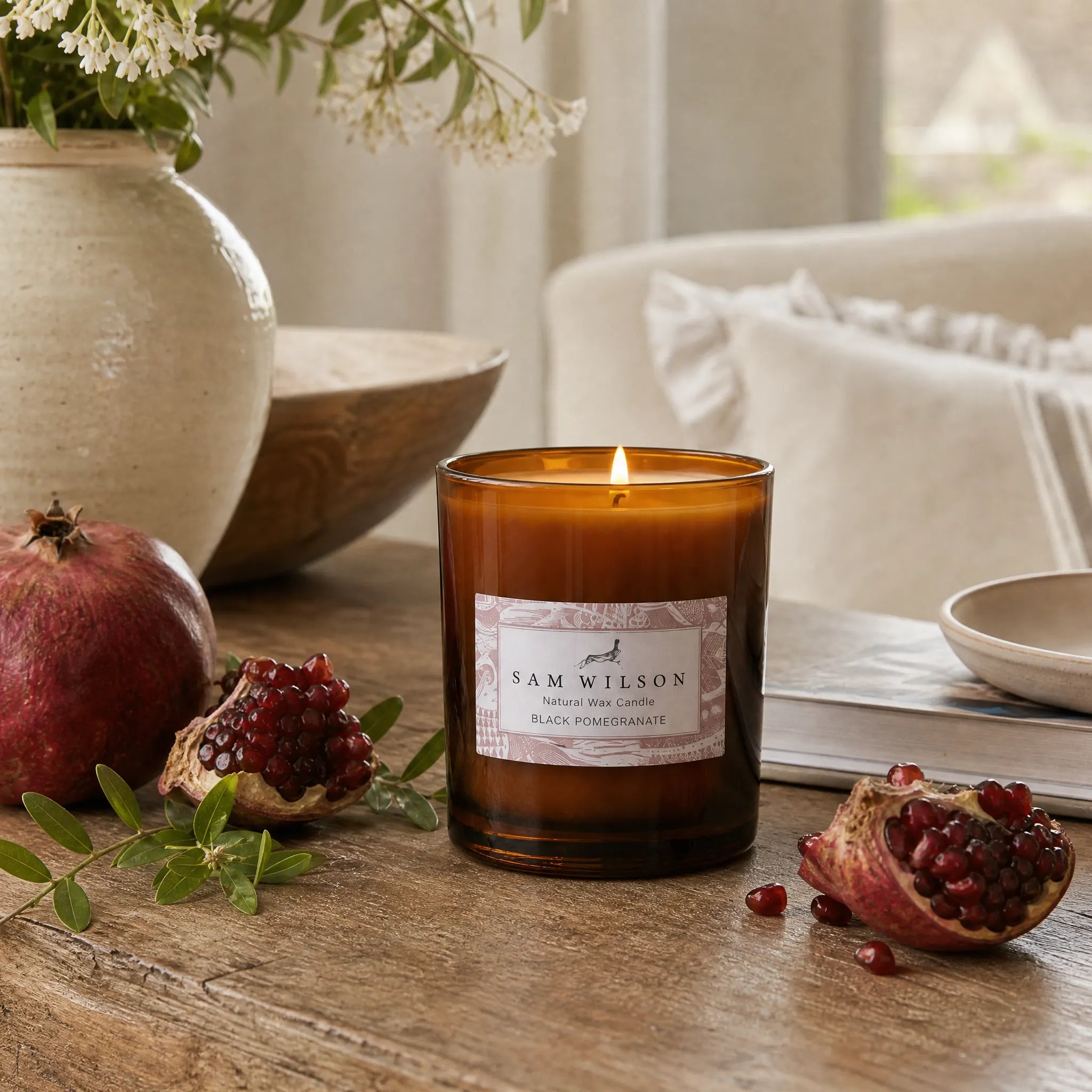 Sam Wilson Black Pomegranate Candle