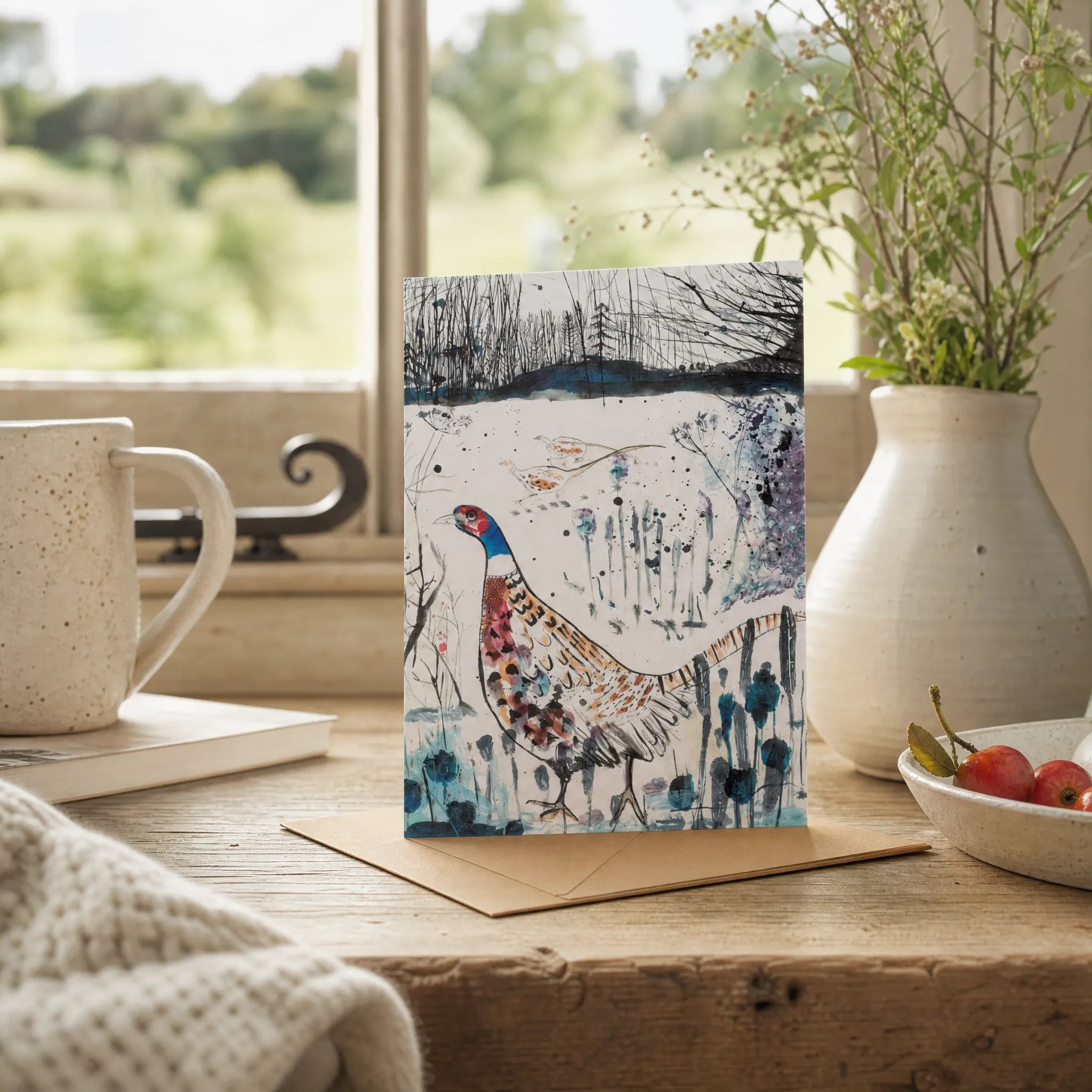 Sam Wilson Game Birds Greetings Card