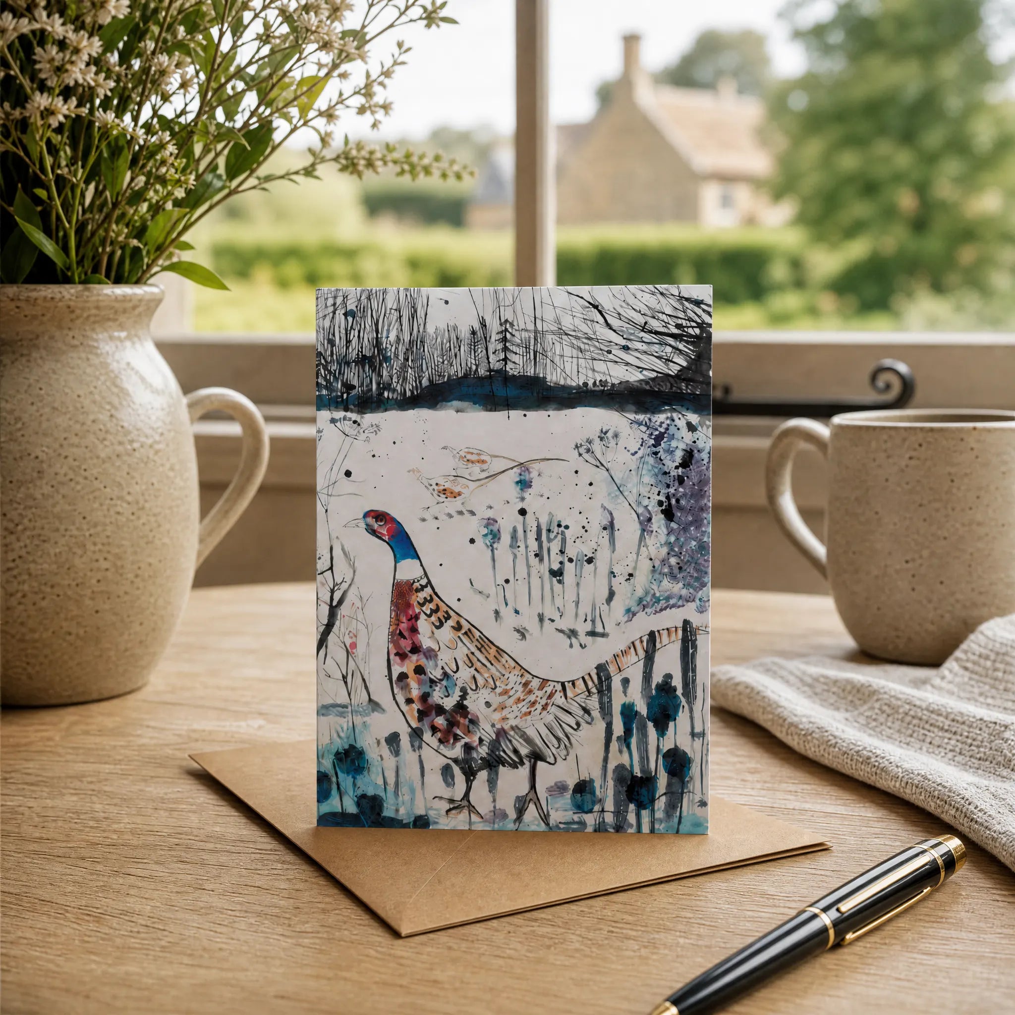 Sam Wilson Game Birds Greetings Card