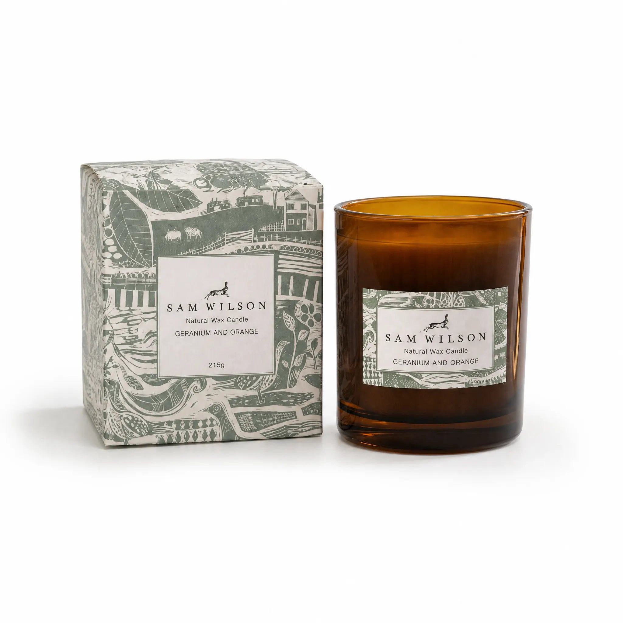 Sam Wilson Geranium and Orange Candle