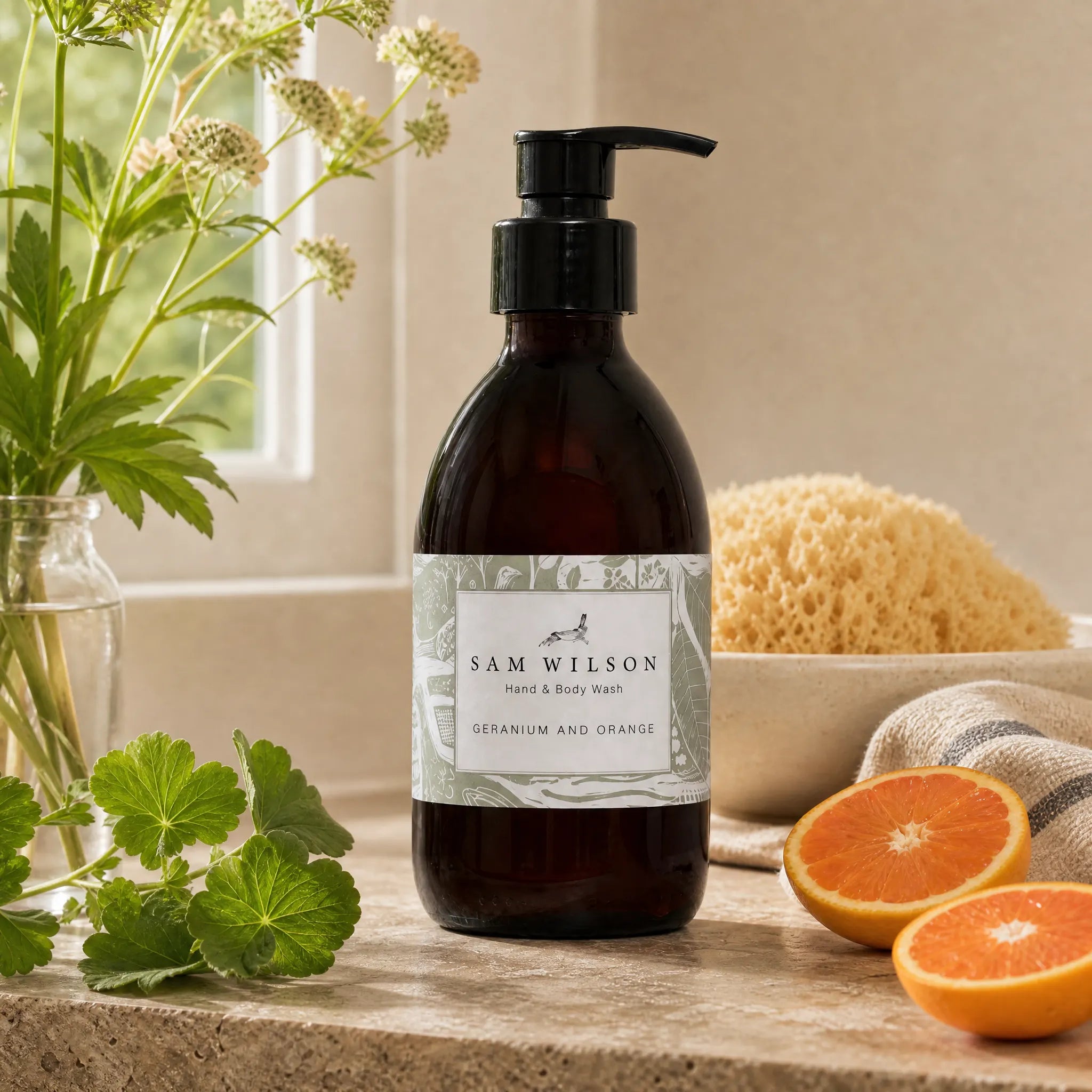 Sam Wilson Geranium and Orange Hand & Body Wash