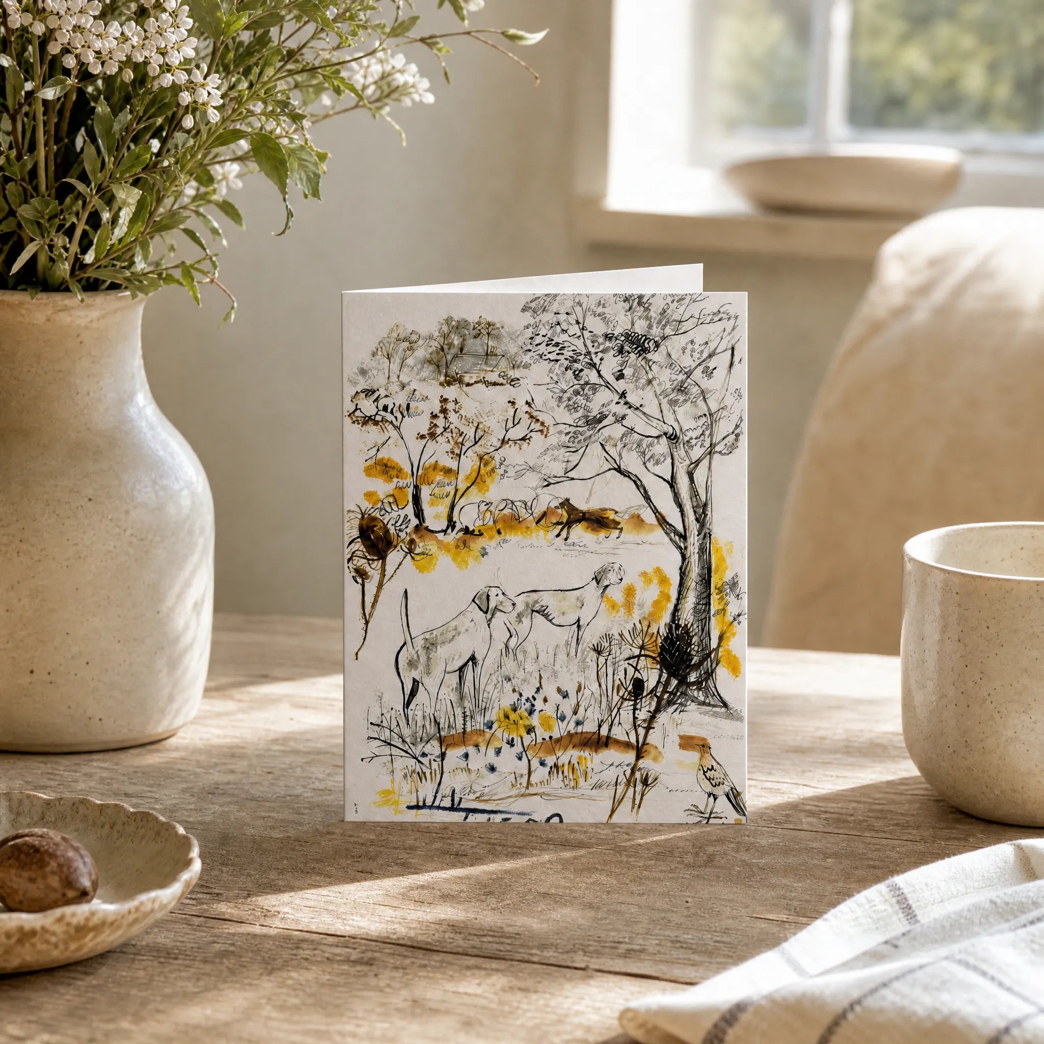 Sam Wilson Hounds Greetings Card