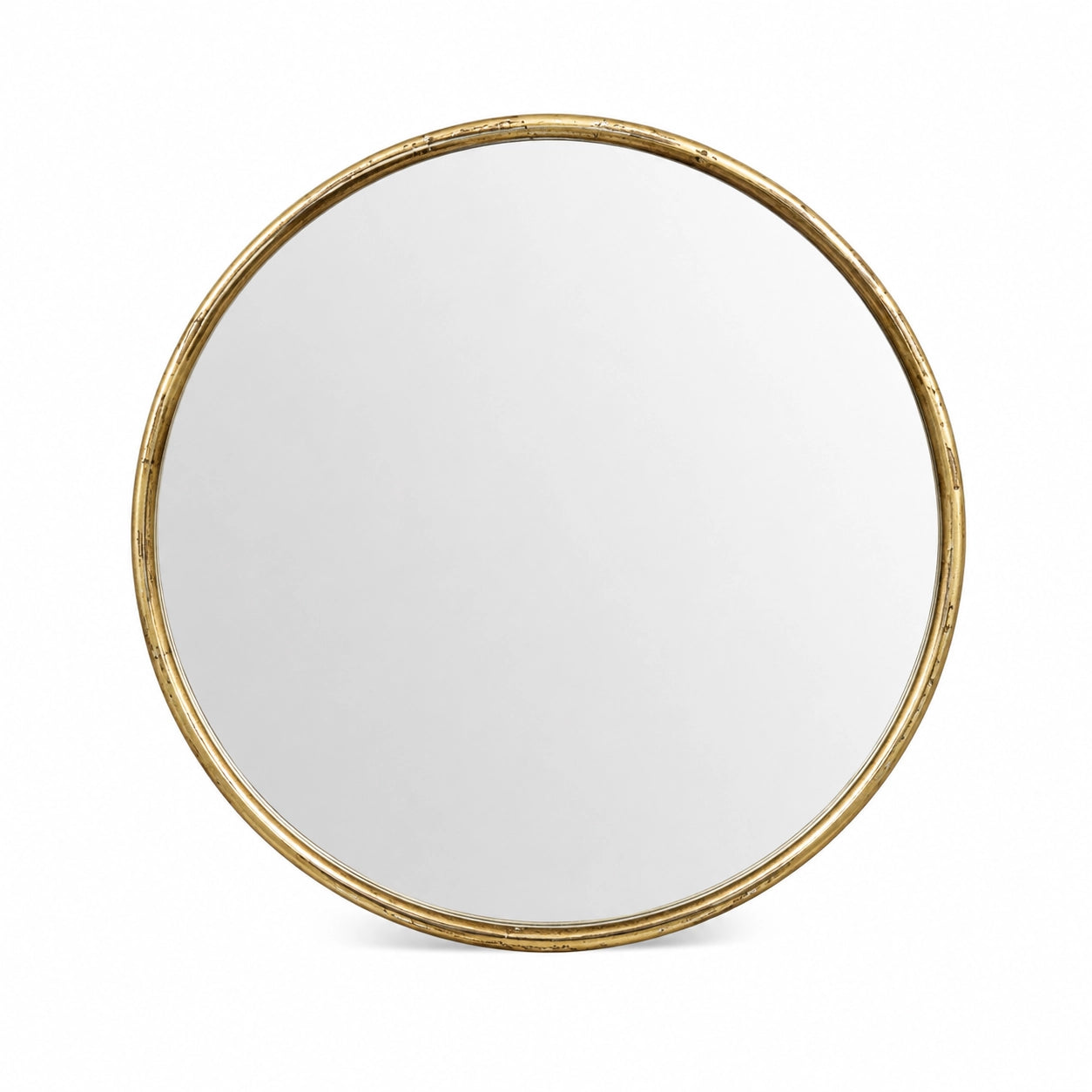 Round Mirror Vintage Brass - Small