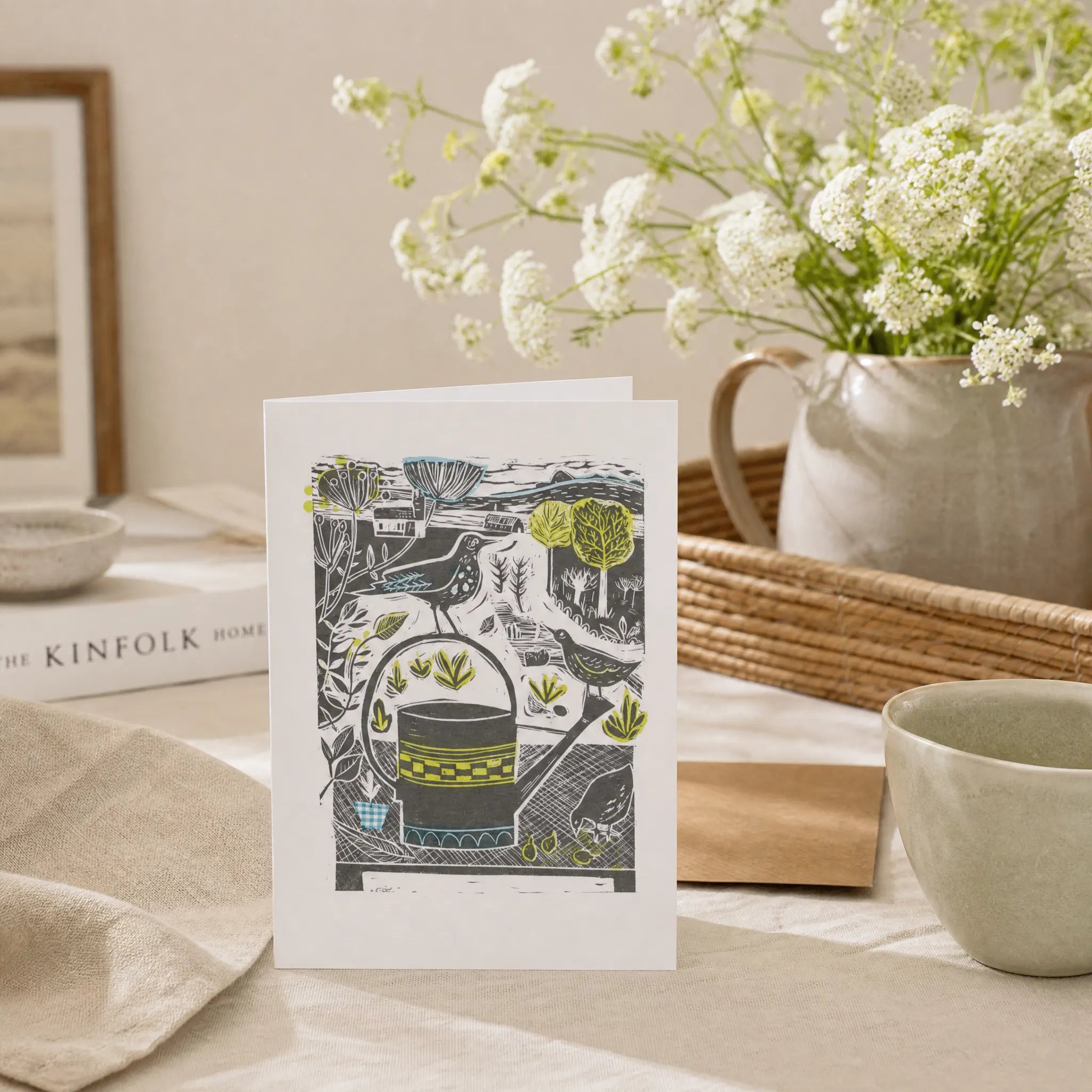 Sam Wilson In The Garden Greetings Card