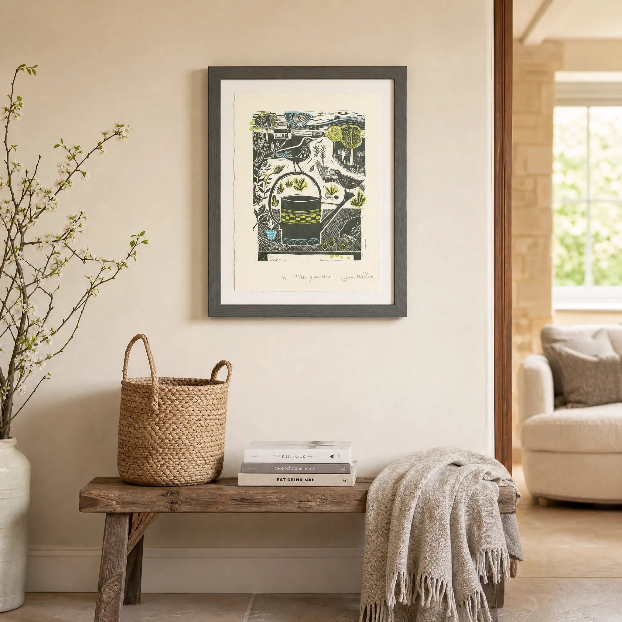 Sam Wilson In The Garden Print