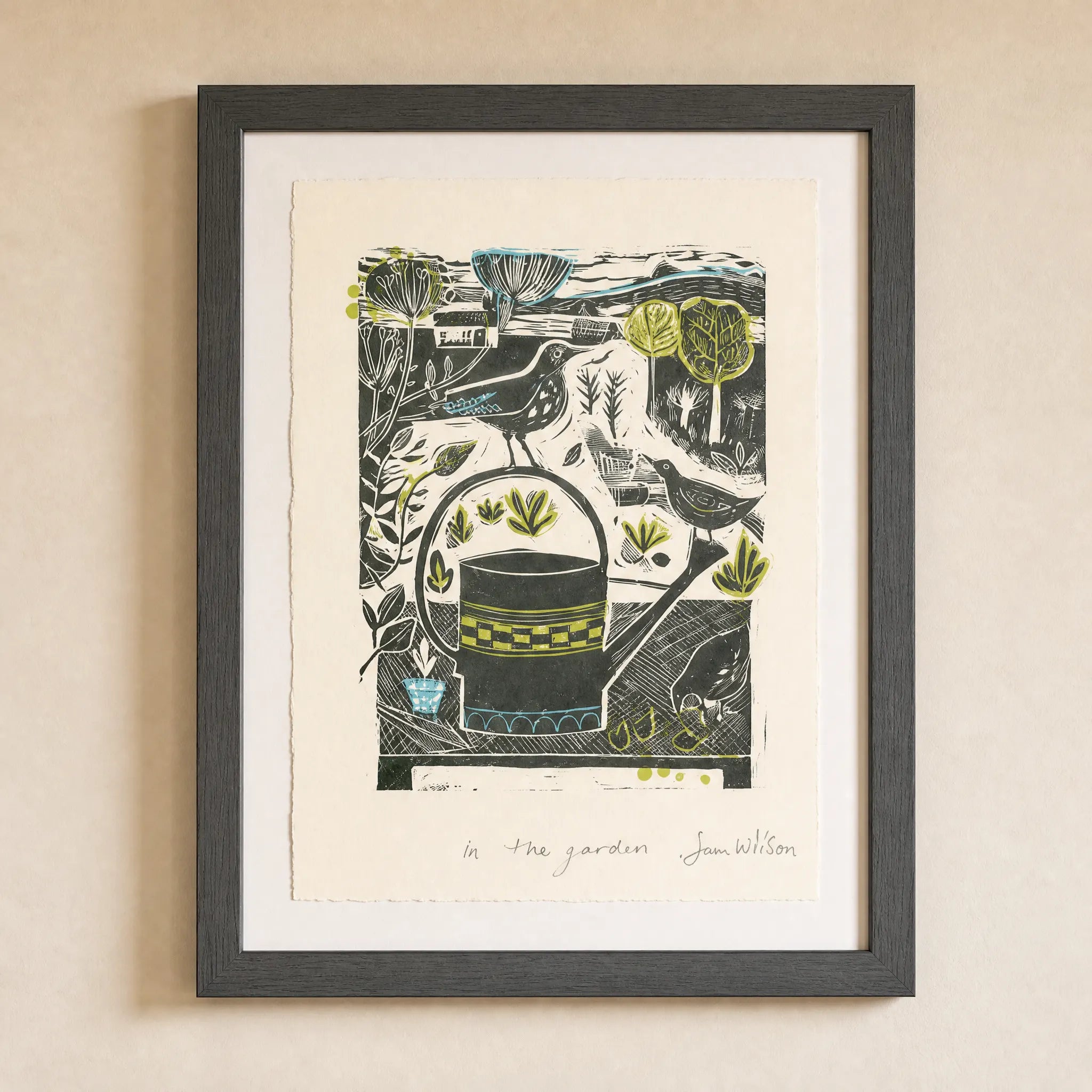 Sam Wilson In The Garden Print