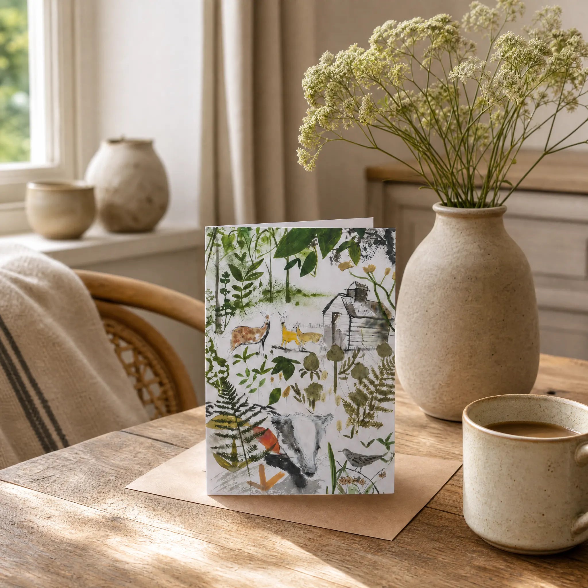 Sam Wilson In The Woods Greetings Card