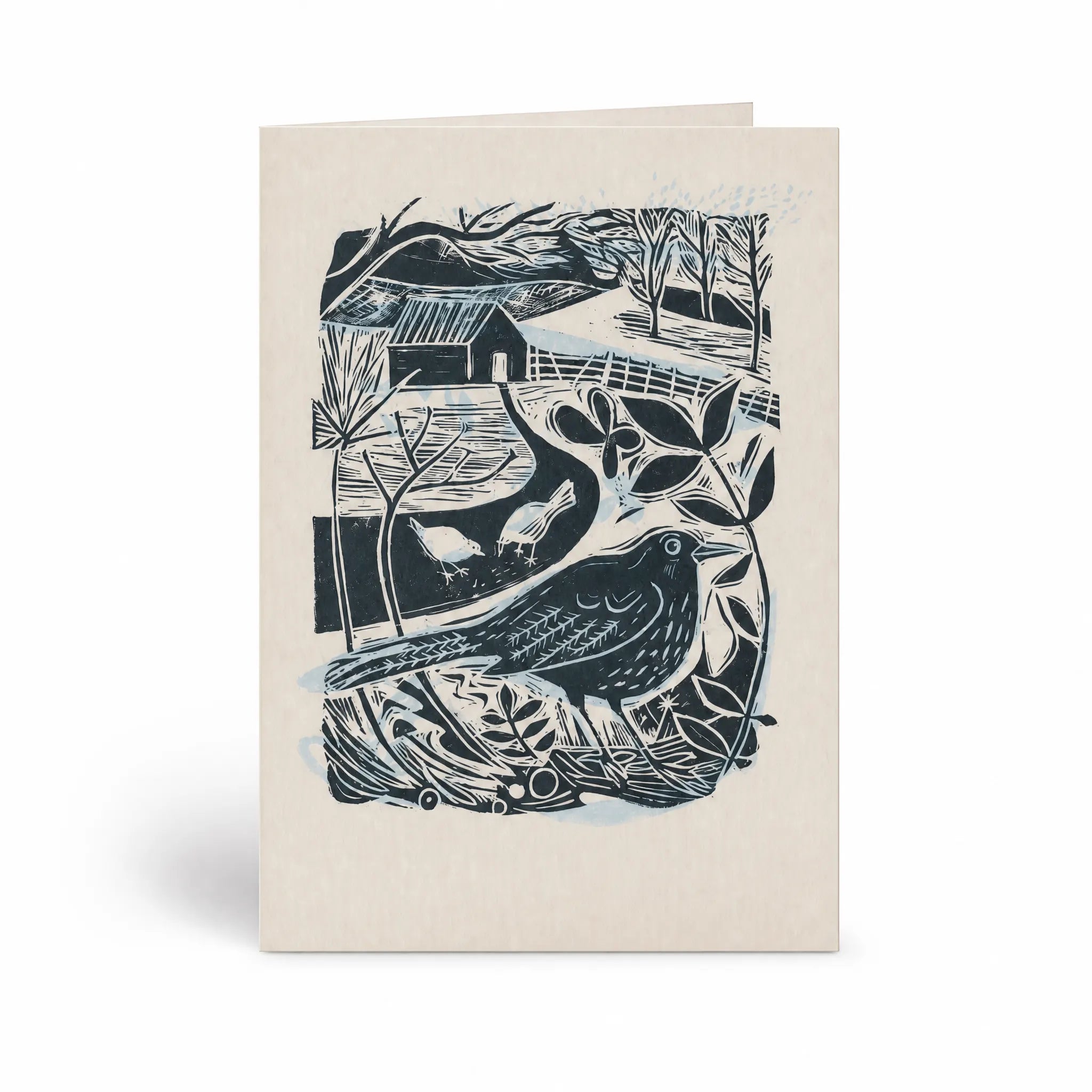 Sam Wilson Mr Blackbird Greetings Card