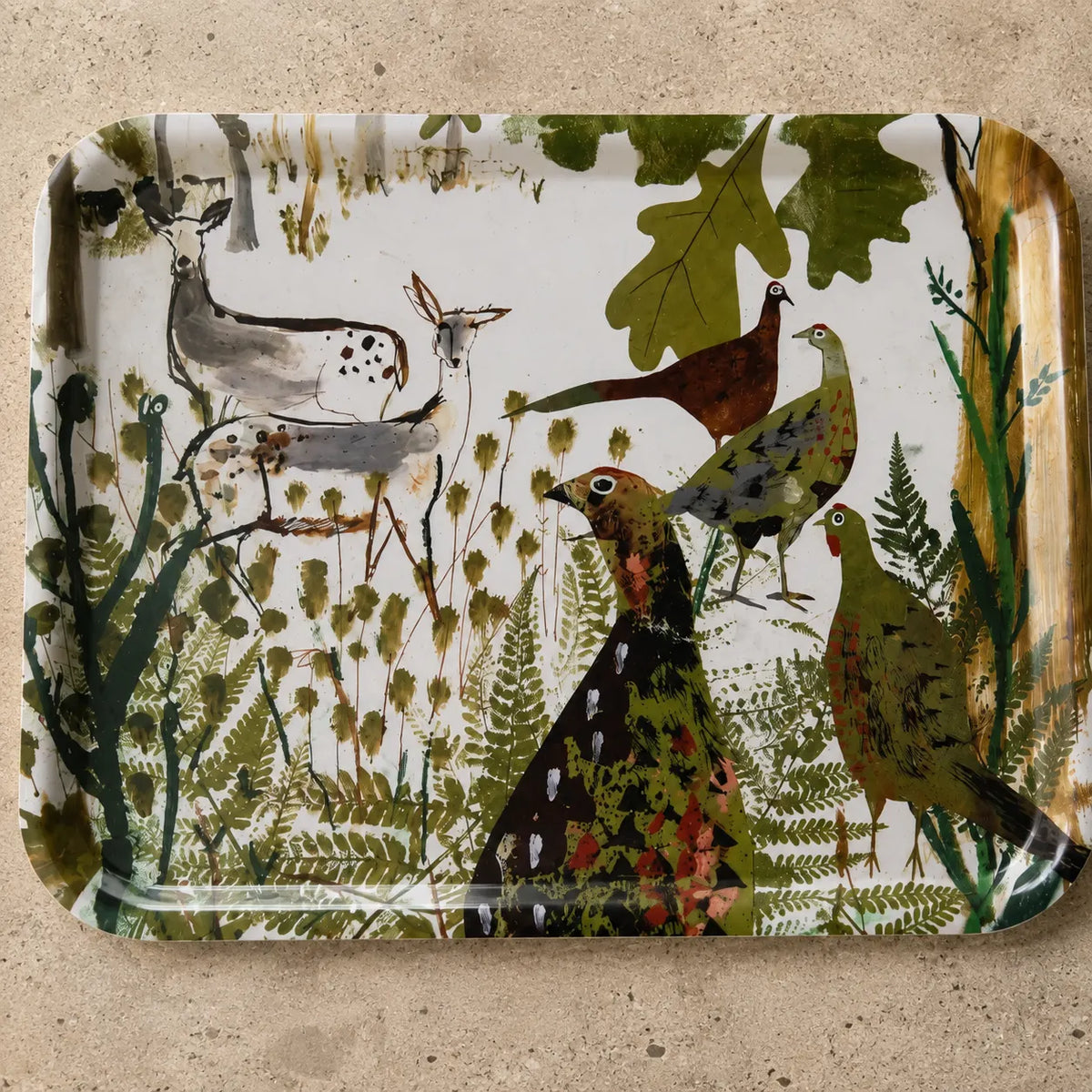 Pheasant and Deer Tray