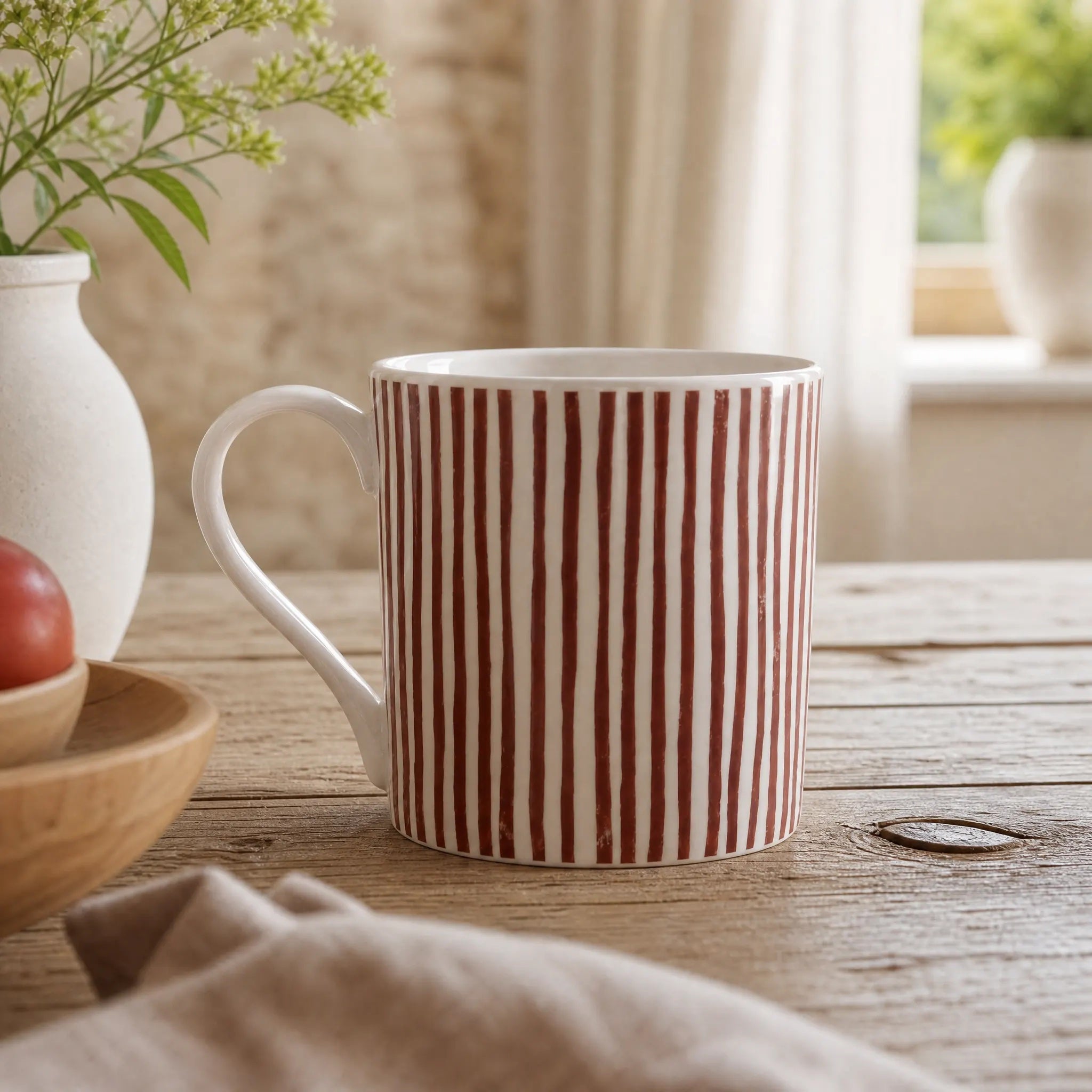 Sam Wilson Pink Striped Large Mug
