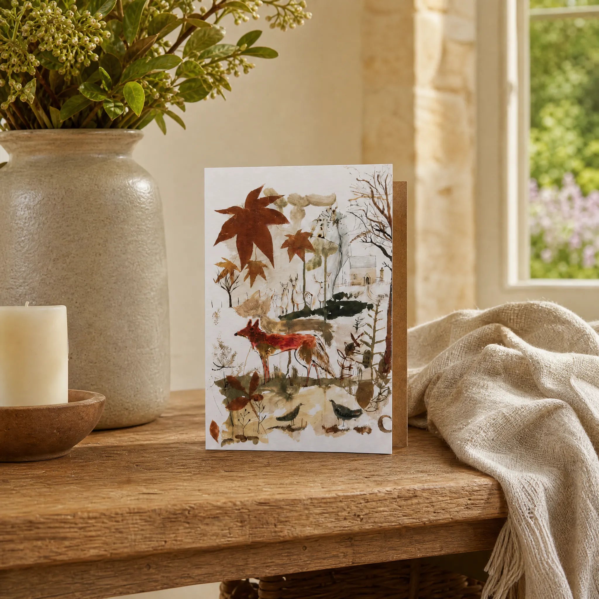 Sam Wilson Red Fox Greetings Card