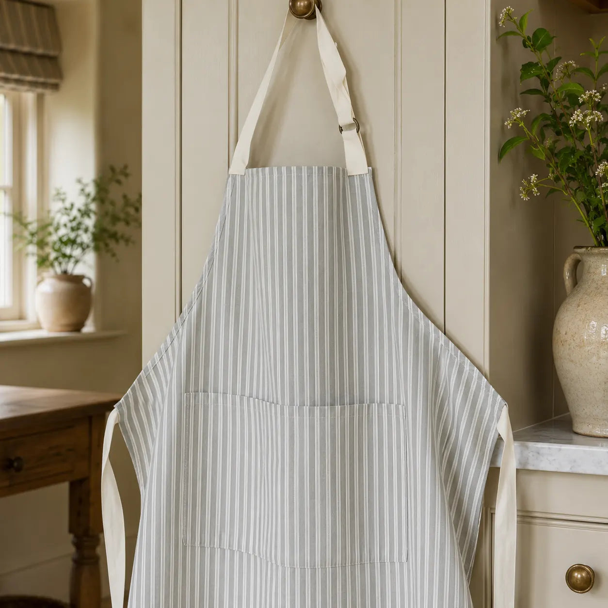 Sam Wilson Sage Green Heritage Stripe Apron