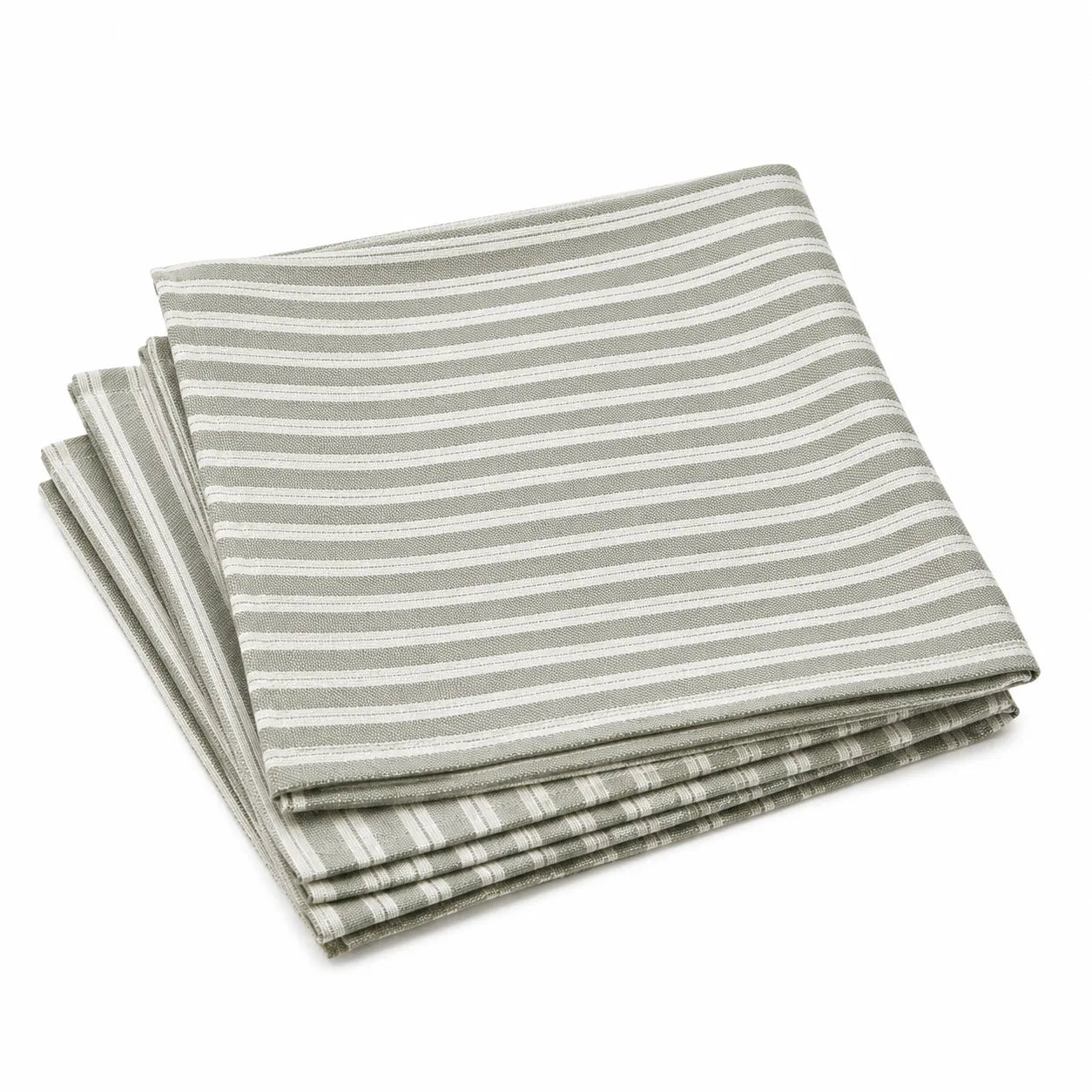 Sam Wilson Sage Green Heritage Stripe Napkins - Set of 4