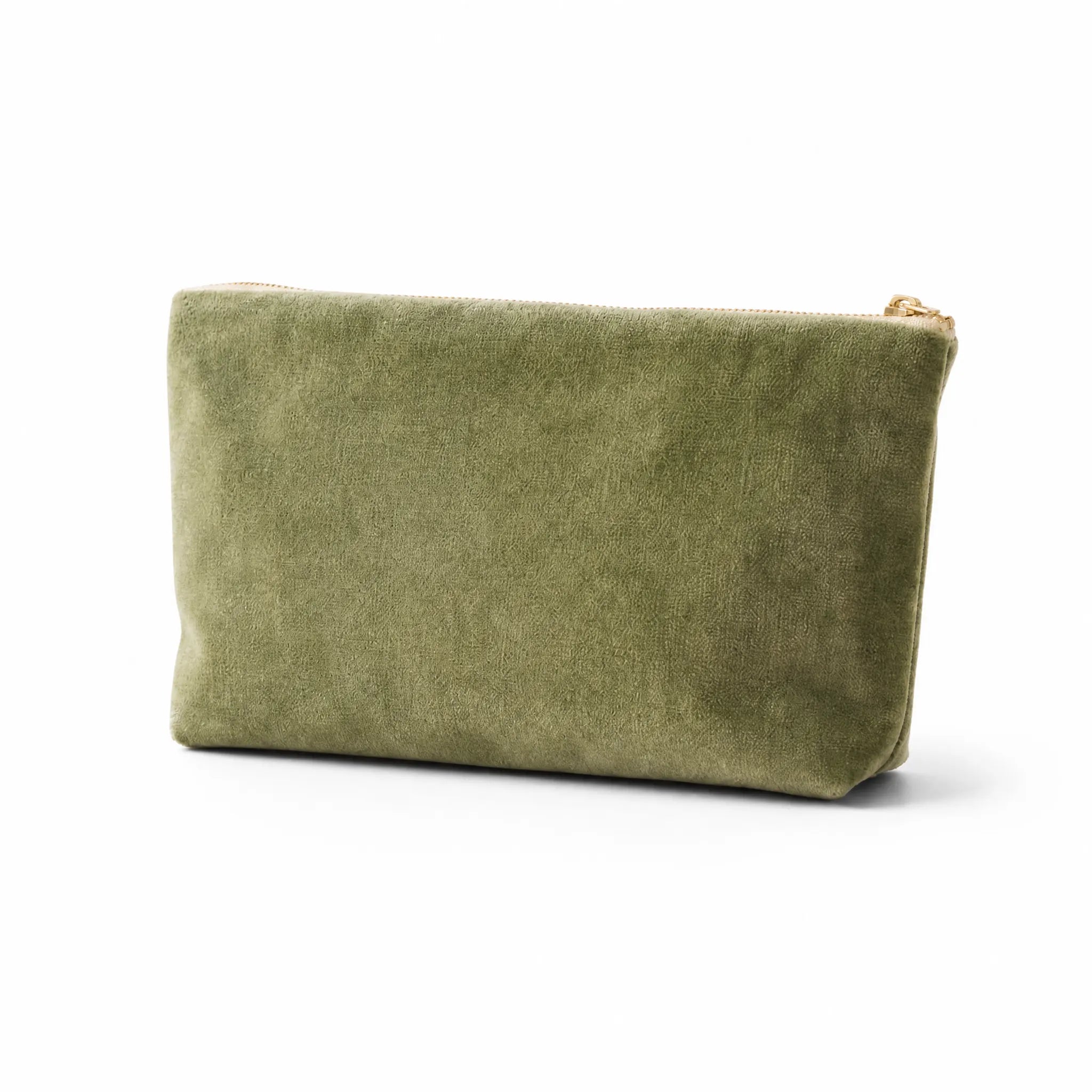 Sam Wilson Soft Green Velvet Washbag