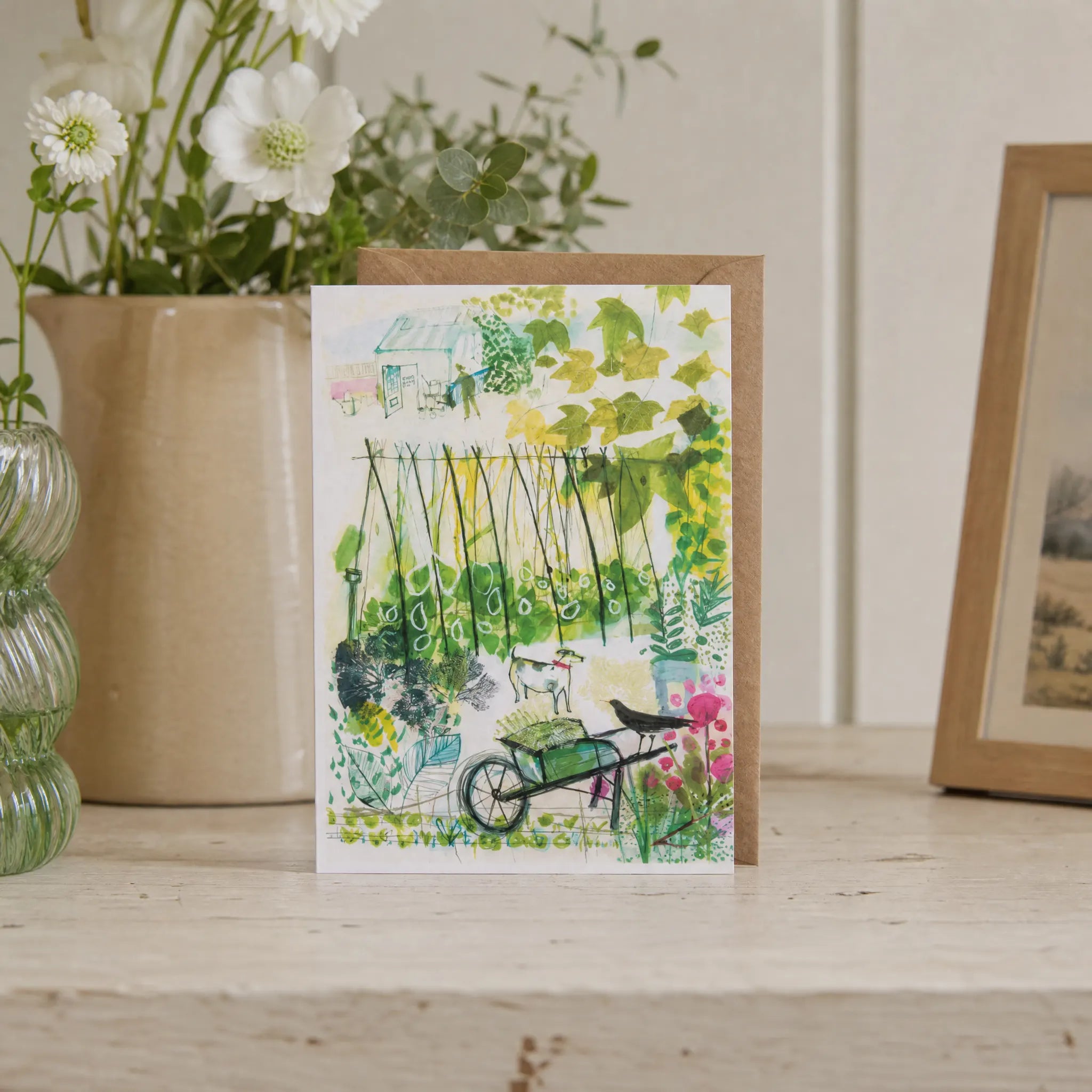 Sam Wilson The Dog & The Blackbird Greetings Card