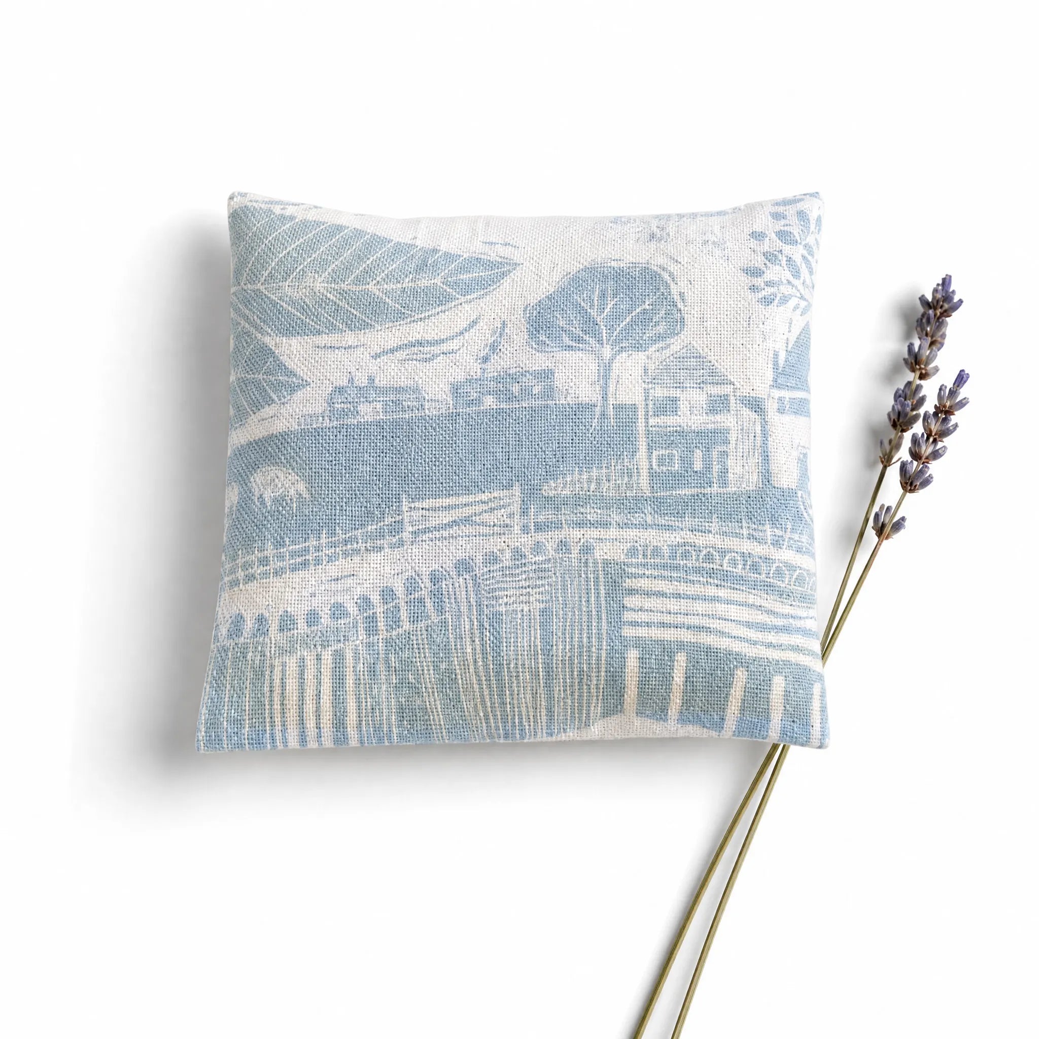 Sam Wilson Through The Fields Duck Egg Blue Lavender Bag