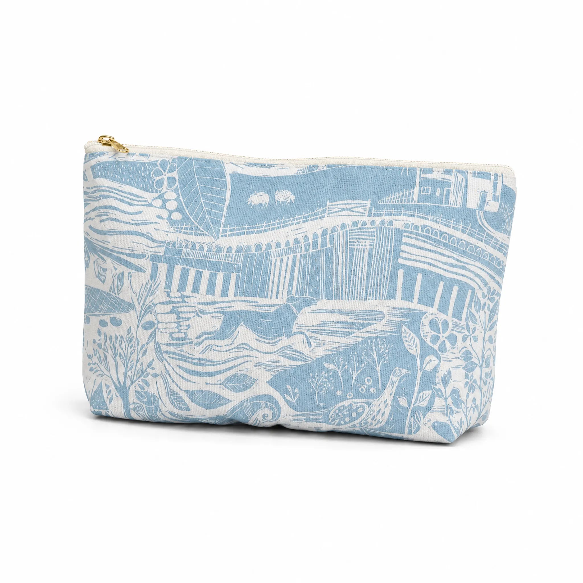 Sam Wilson Through The Fields Duck Egg Blue Washbag