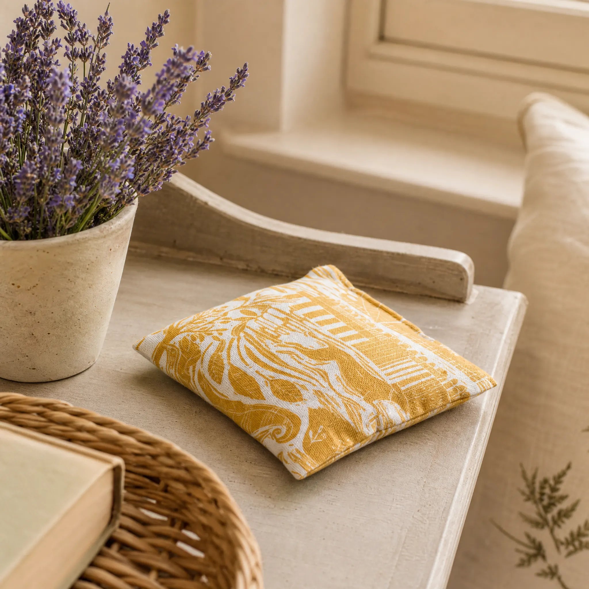 Sam Wilson Through The Fields Ochre Lavender Bag
