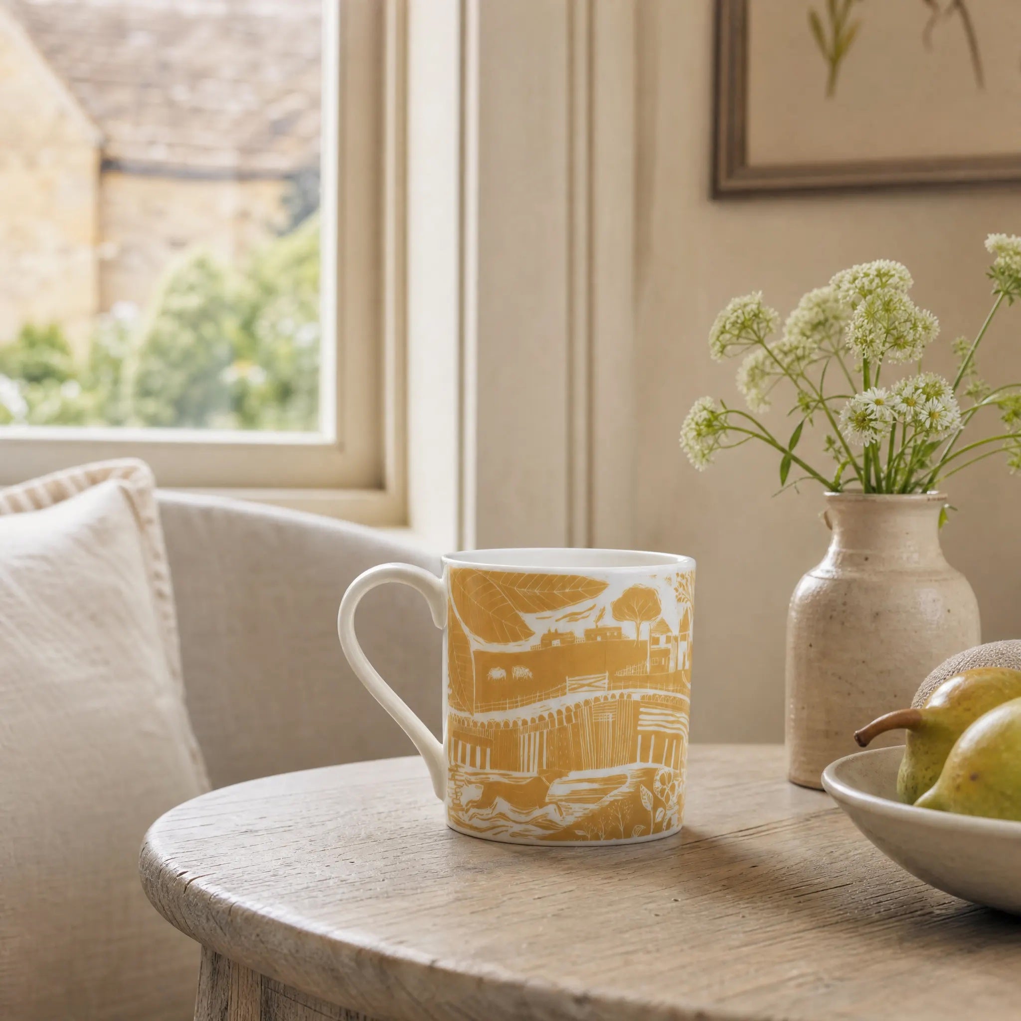 Sam Wilson Through The Fields Ochre Mug