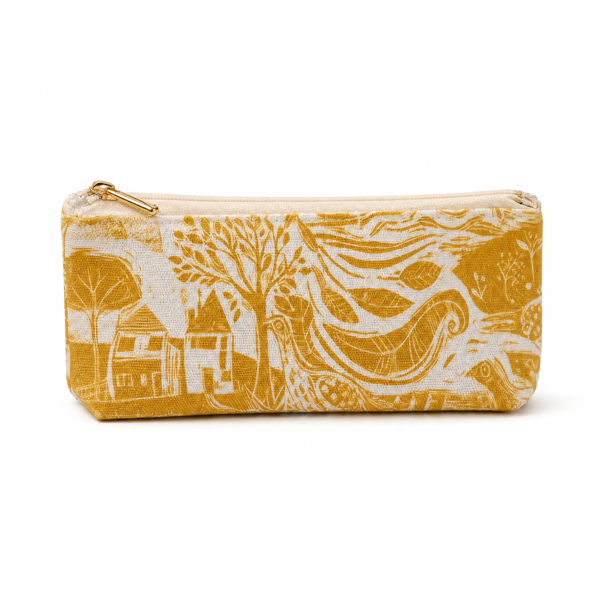 Through the Fields Ochre Pencil Case