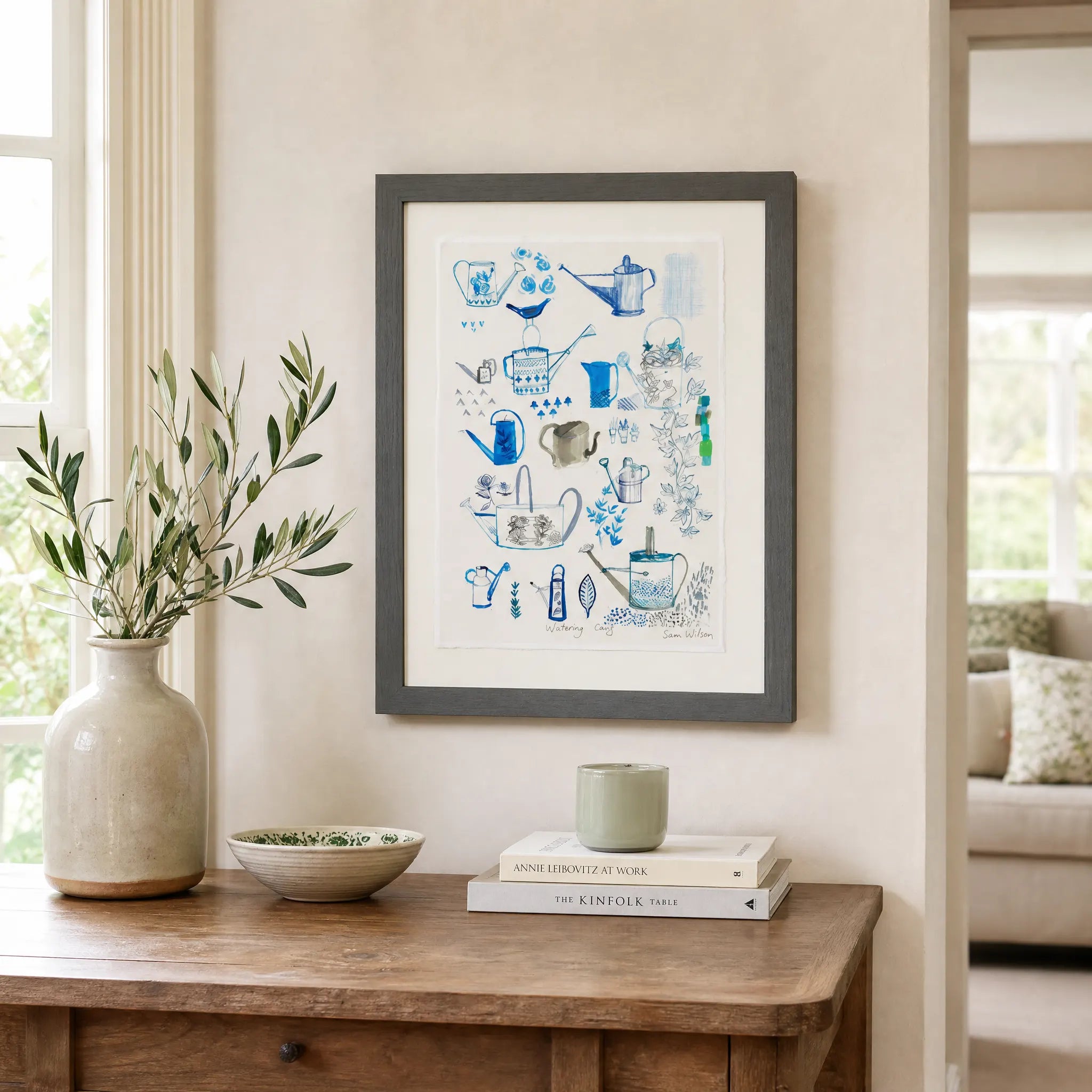 Sam Wilson Watering Cans Print