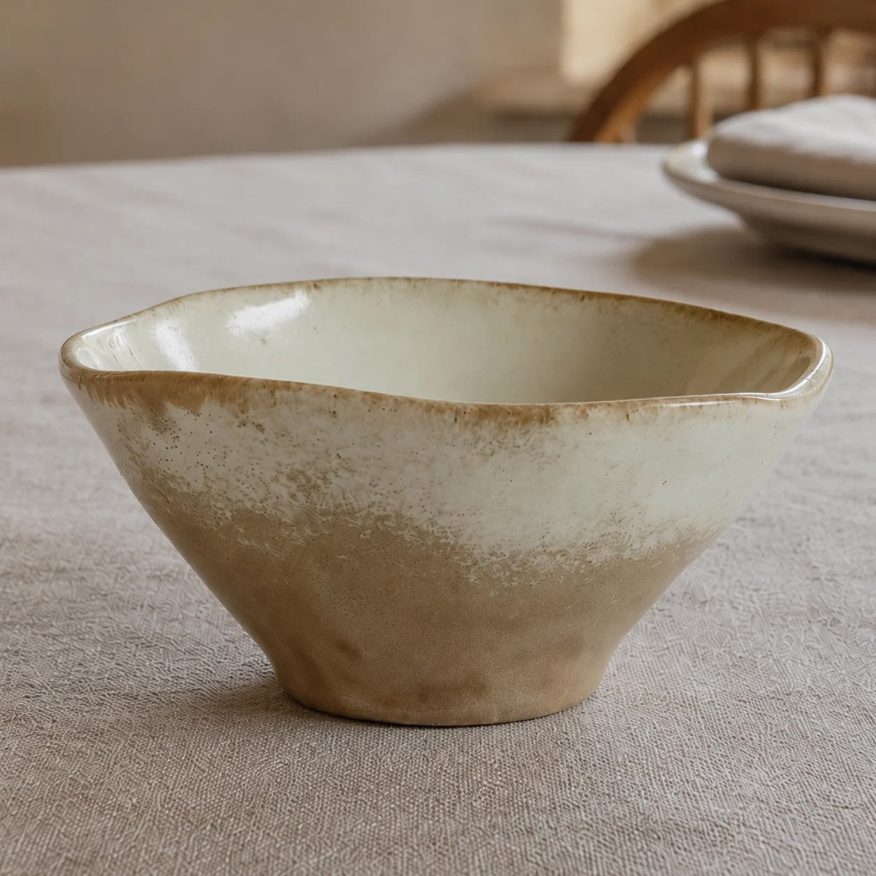 Small Pottery Bowl Latte