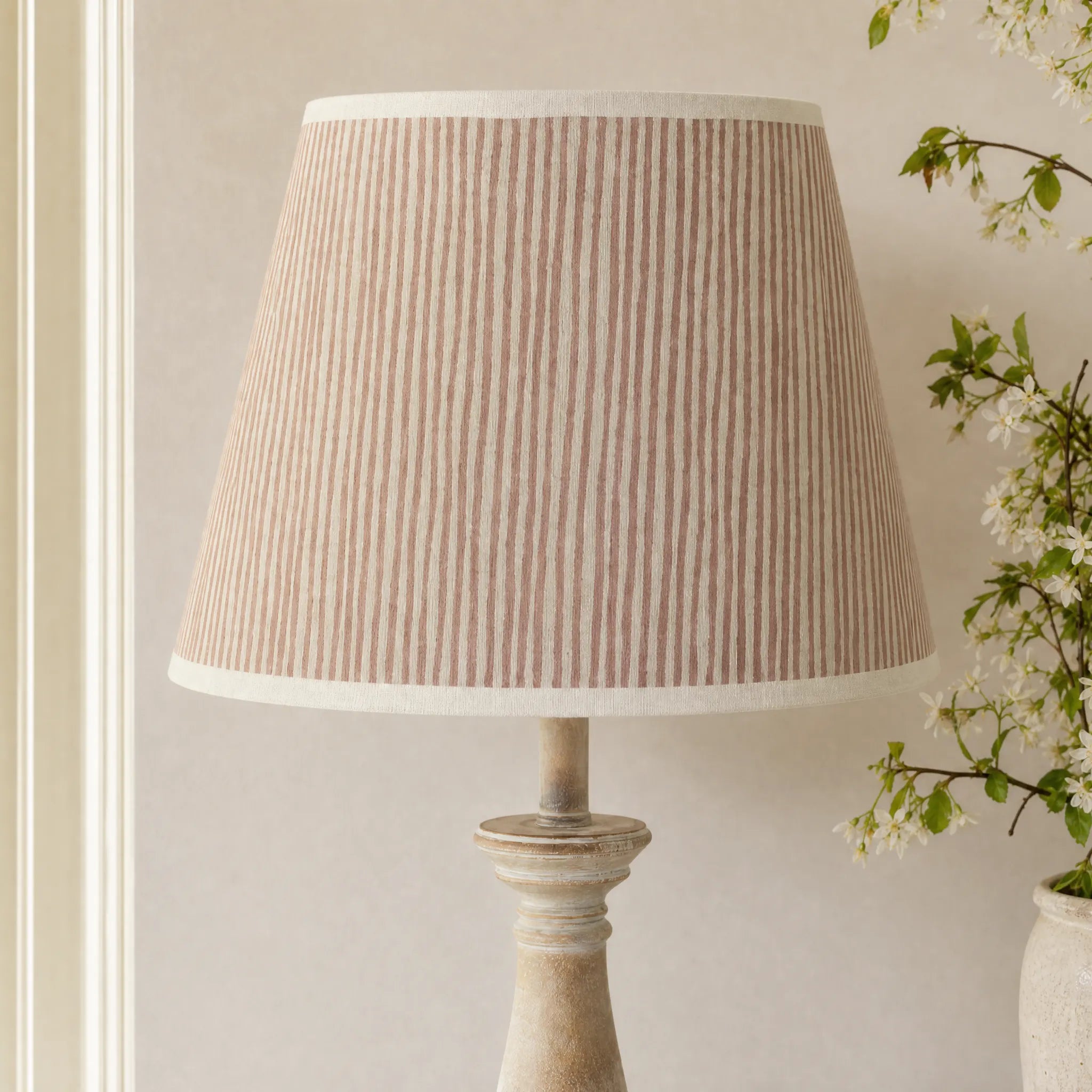 Pink Stripe Lampshade