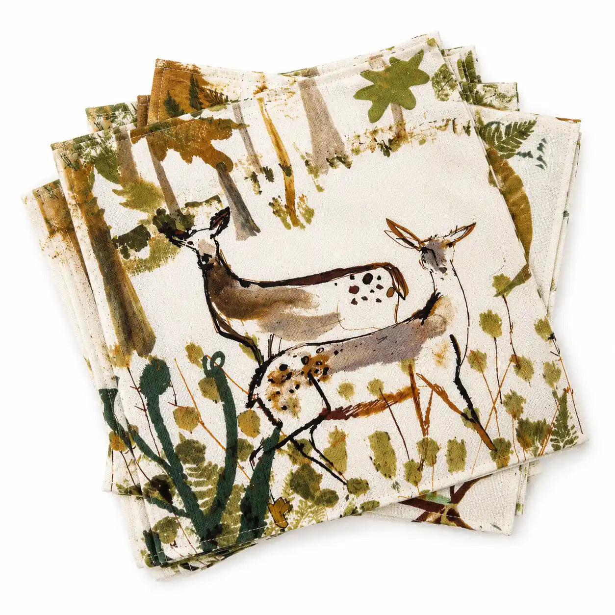 Sam Wilson Pheasant and Deer Napkins - Set of 4 - Studio