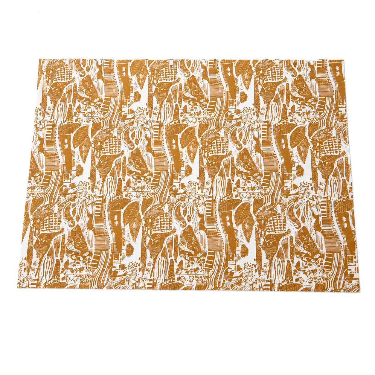 Sam Wilson Through The Fields Ochre Gift Wrap - Studio