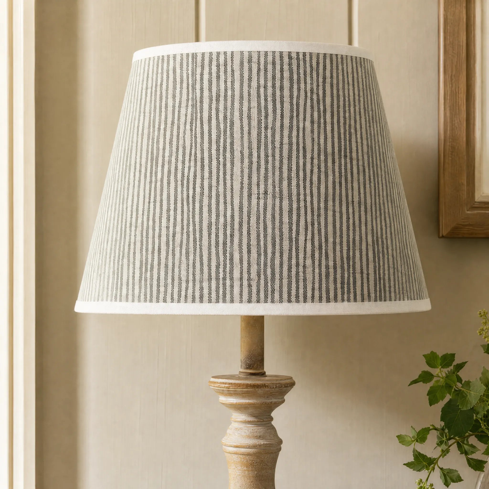 Grey Stripe Lampshade