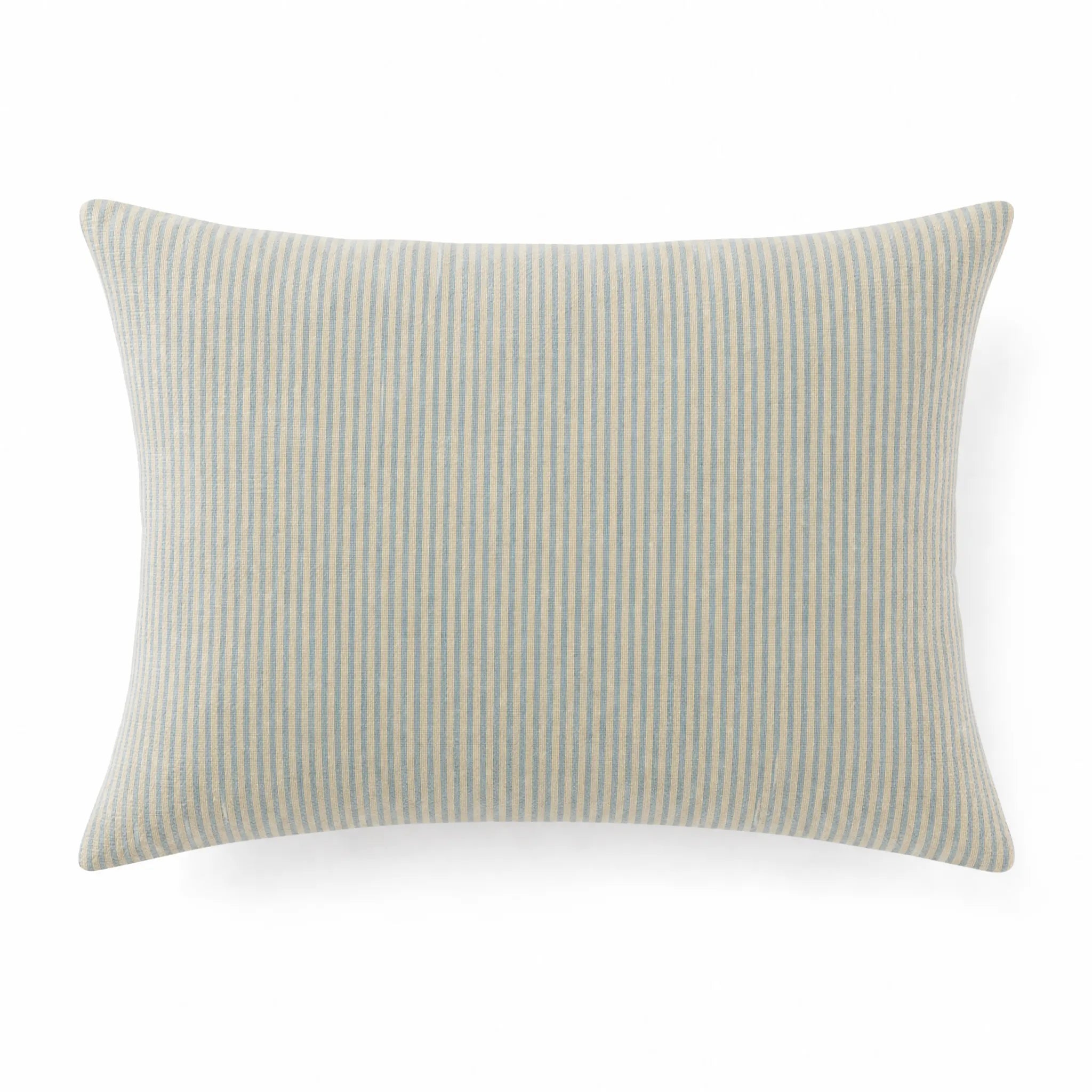 Sam Wilson Blue Stripe Rectangle Linen Cushion