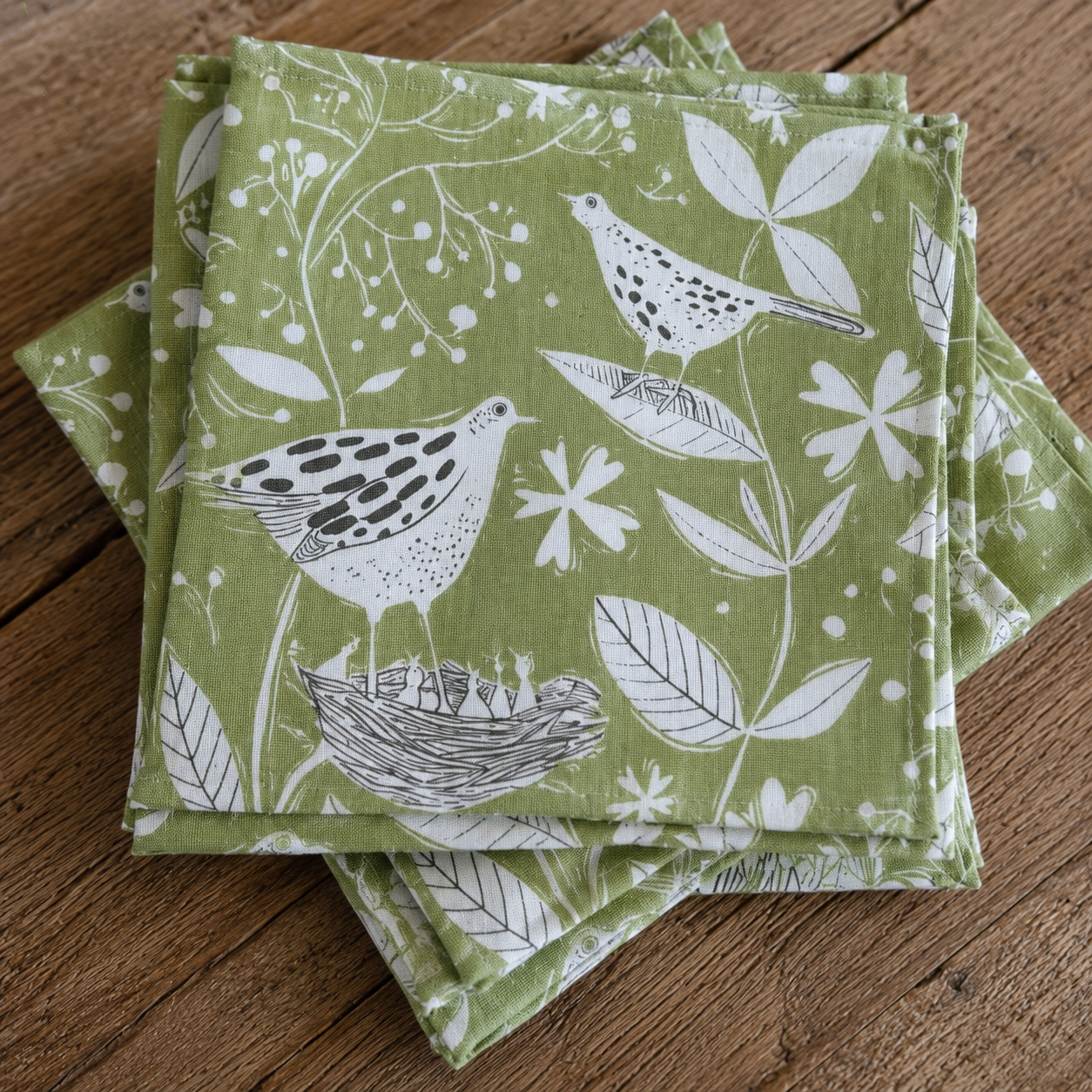 Sam Wilson Hedgerow Napkins Set of 4 - Zoomed