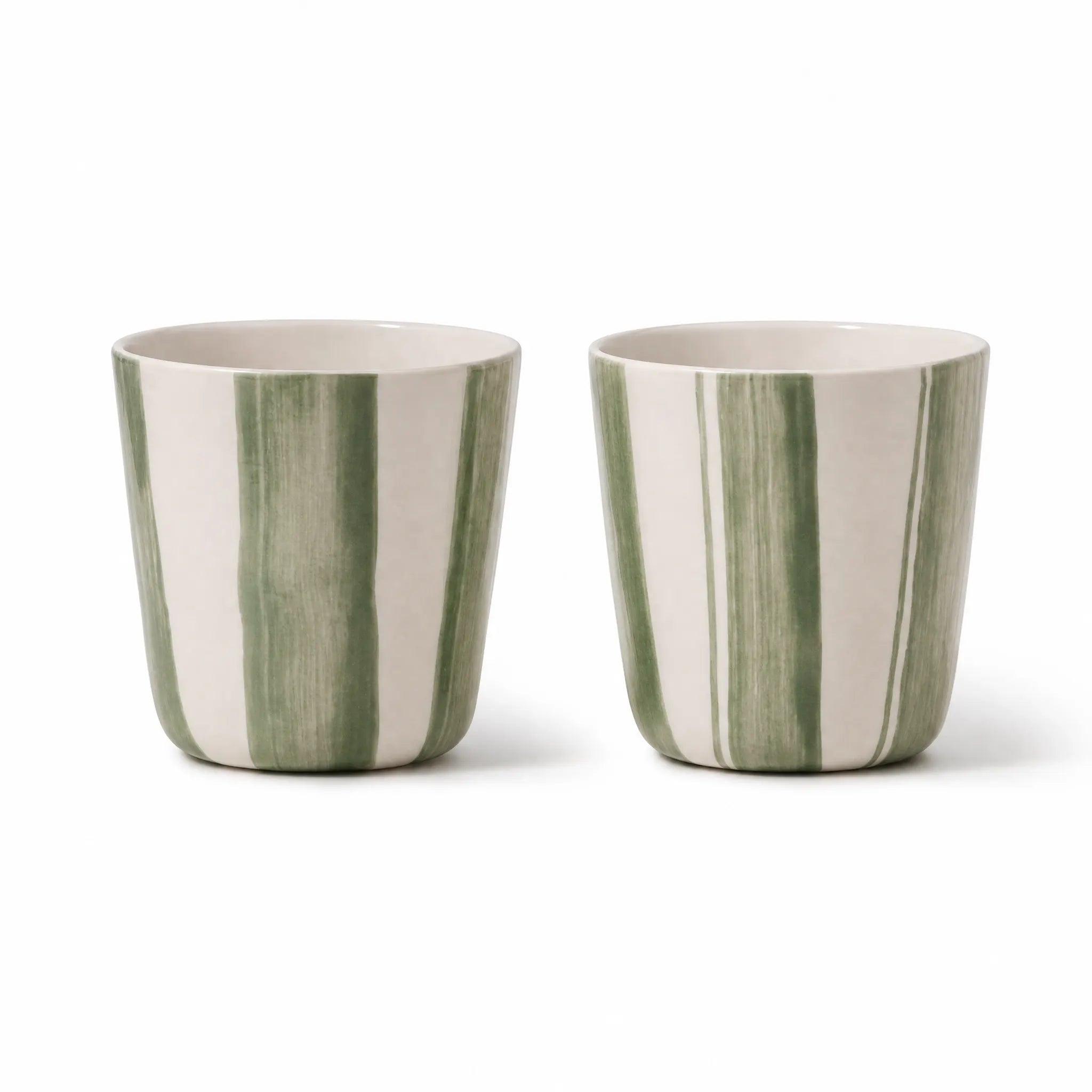 Brushed Sage Green Small Beaker - Set of 2