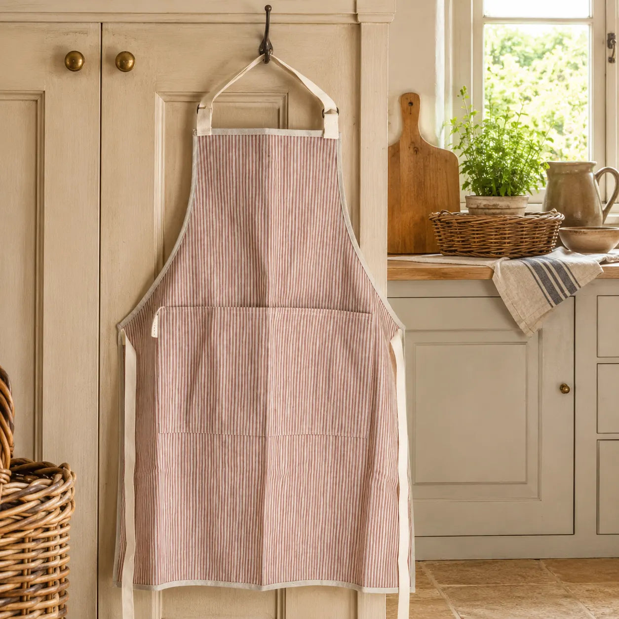 Sam Wilson Pink Stripe Apron - Main