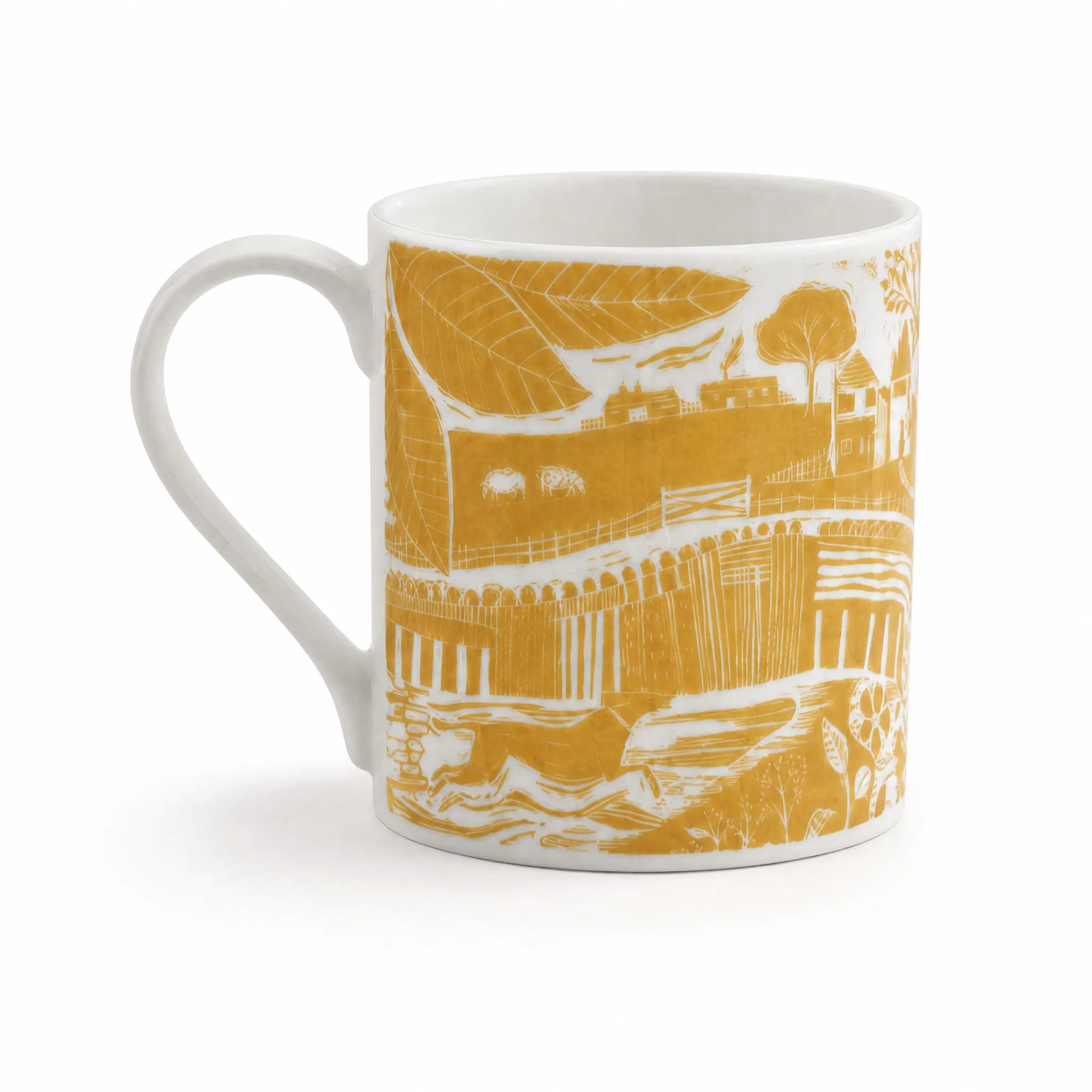 Sam Wilson Through The Fields Ochre Mug