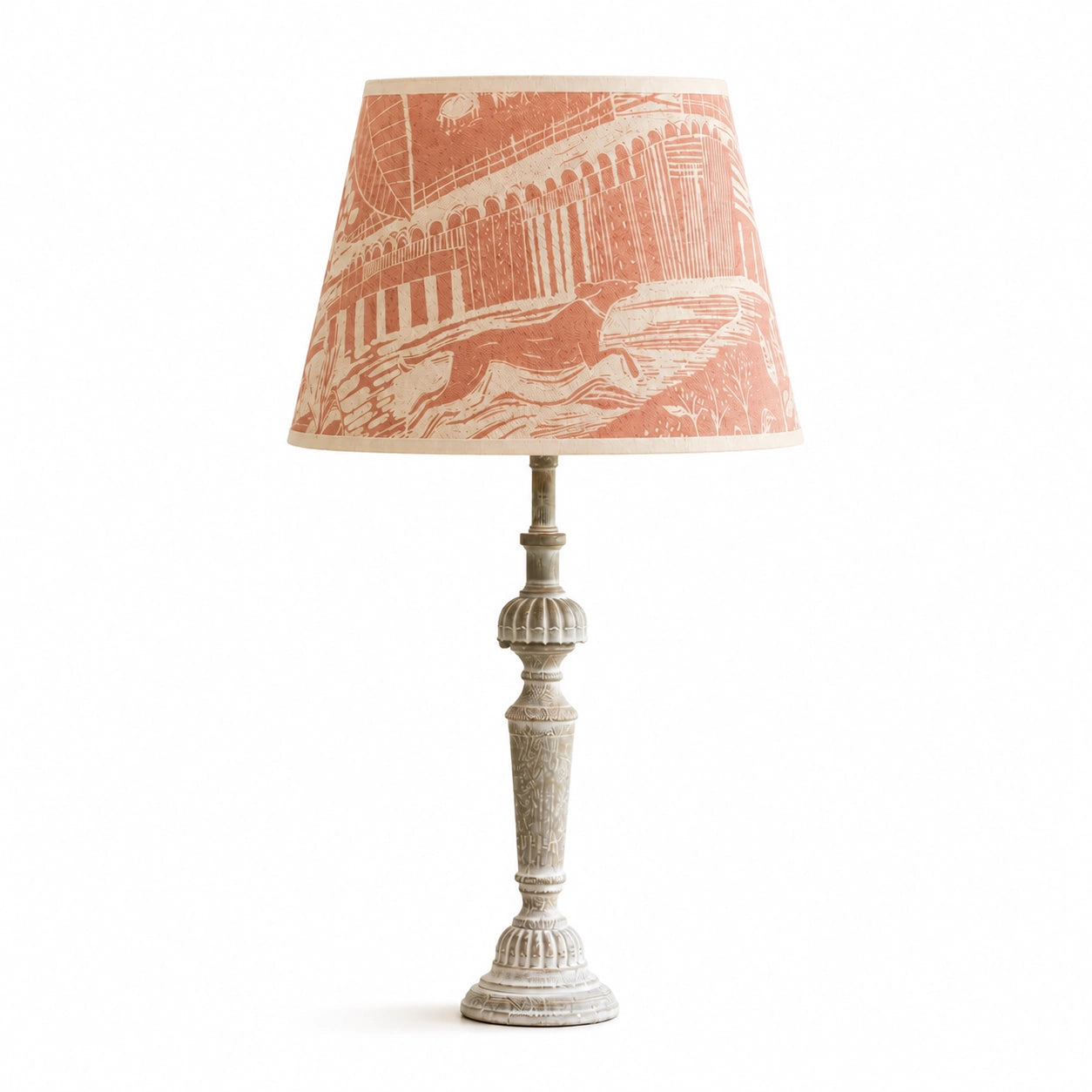 Vintage White Lamp Base