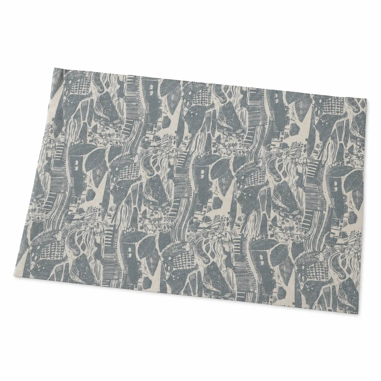 Sam Wilson Through The Fields Duck Egg Blue Gift Wrap - Studio