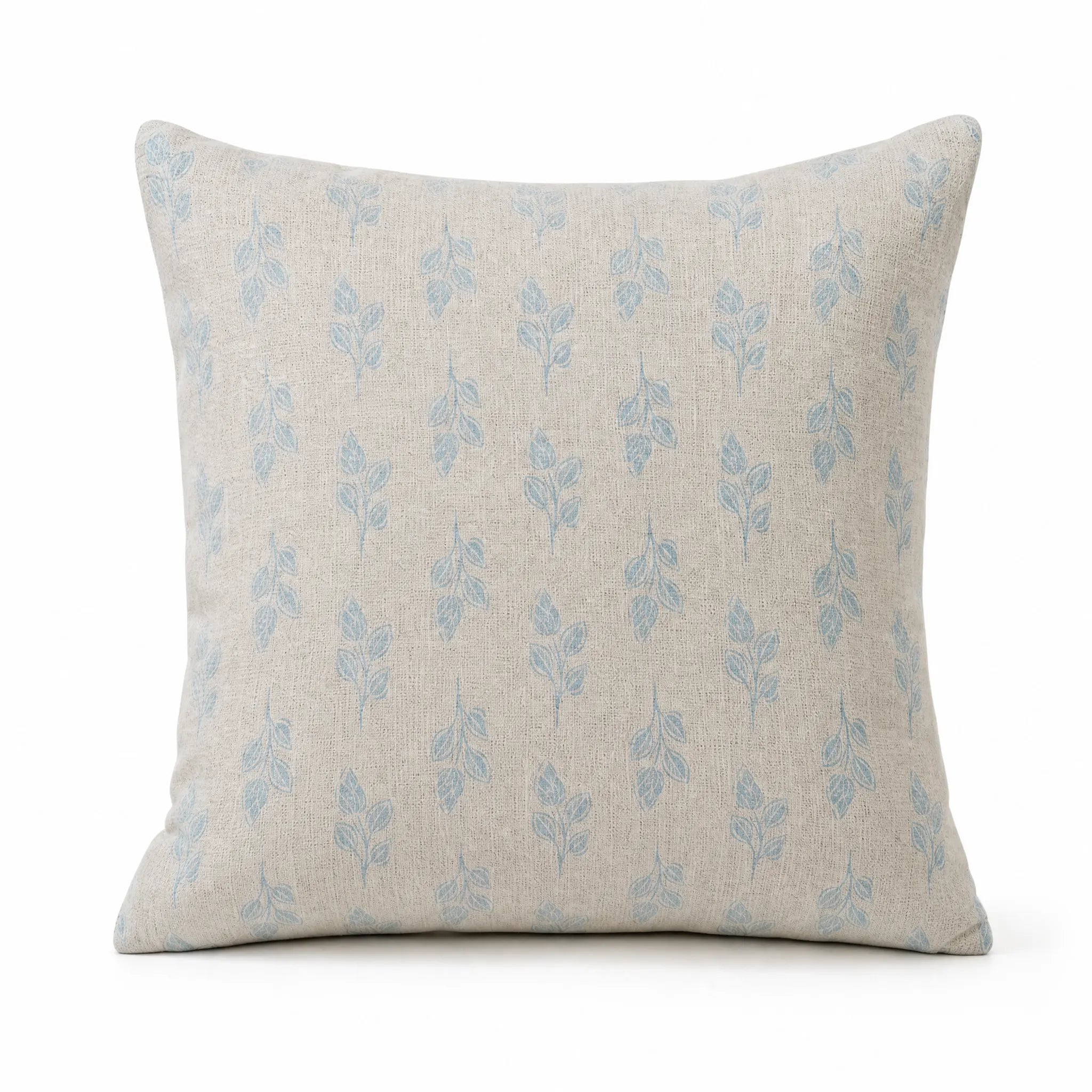 Sam Wilson Blue Flora Square Linen Cushion