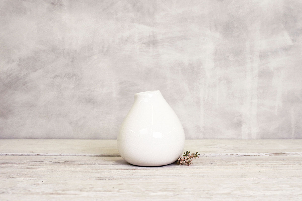 Crackle Glaze Bud Vase