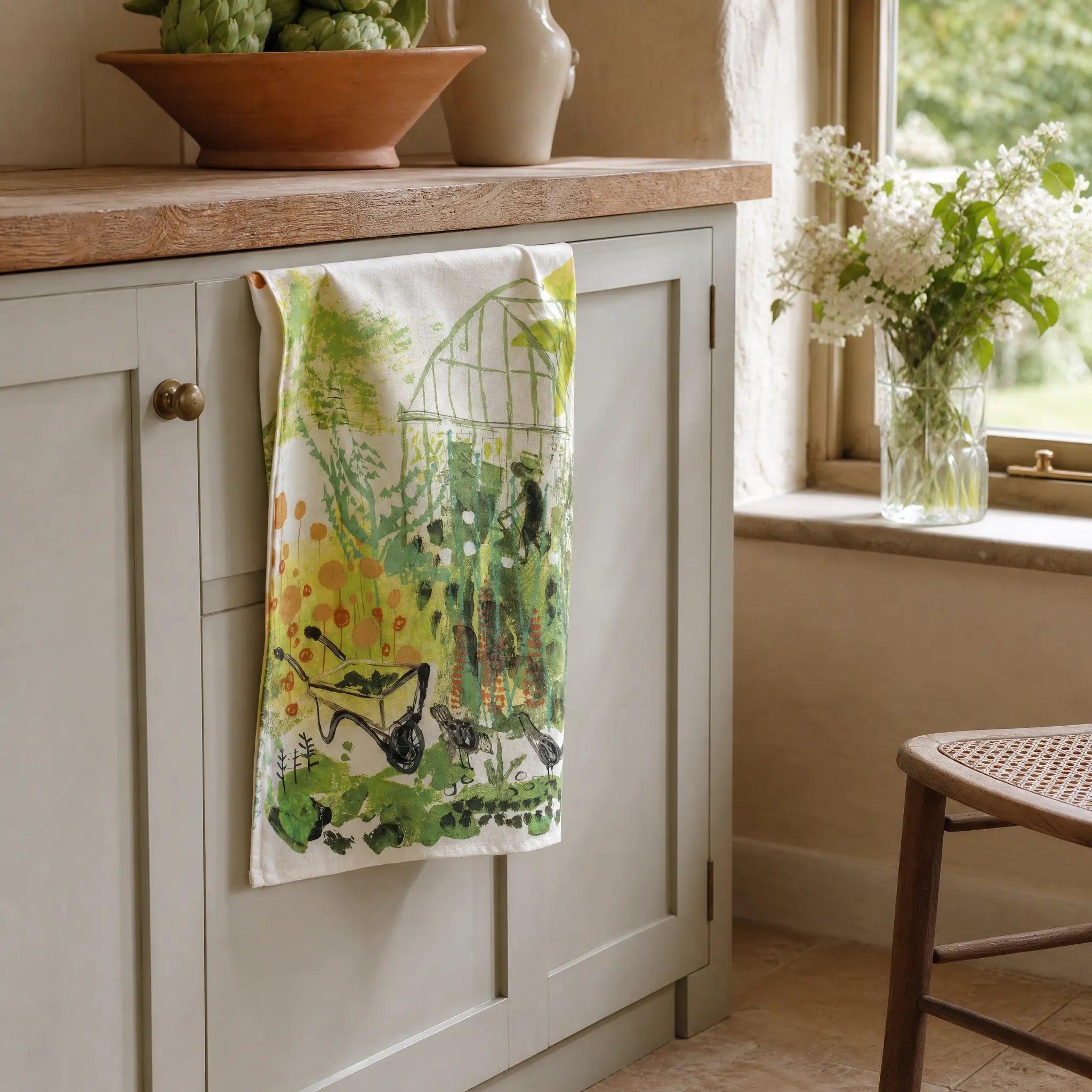 Sam Wilson Greenhouse Tea Towel