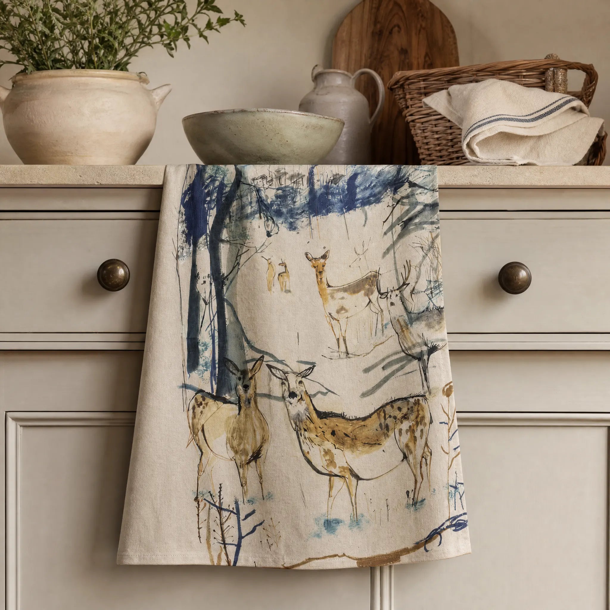 Sam Wilson The Herd Tea Towel