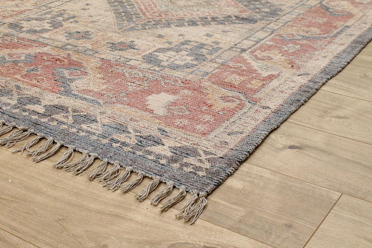 Blue Rose Chenille Rug