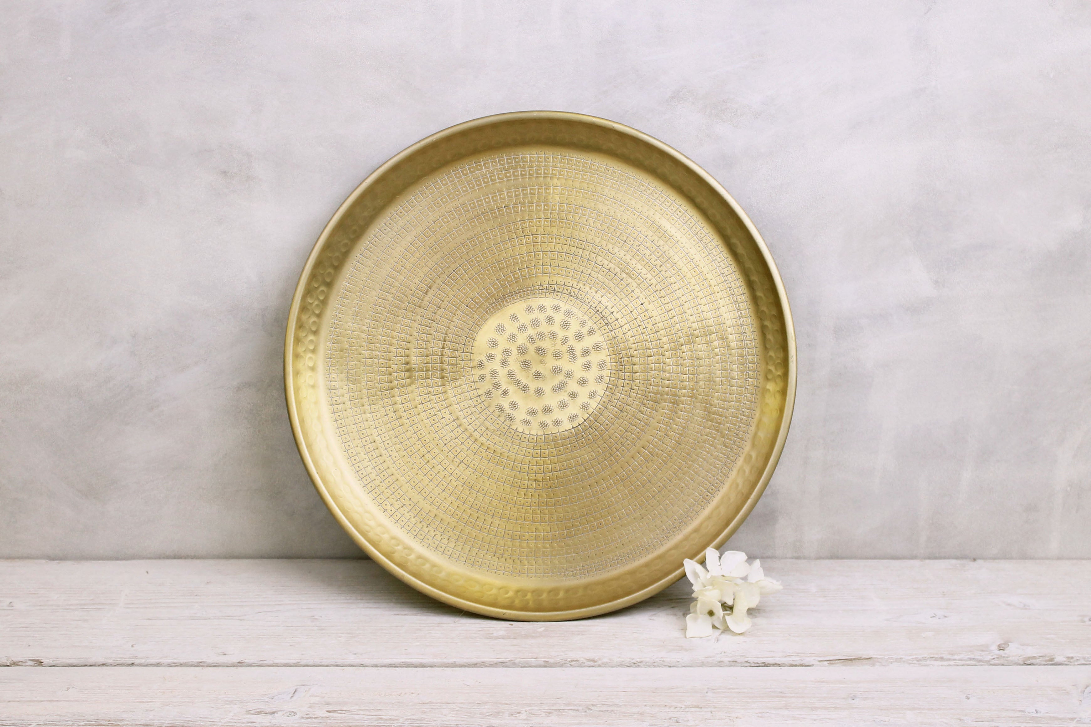 Antique Brass Serving Tray