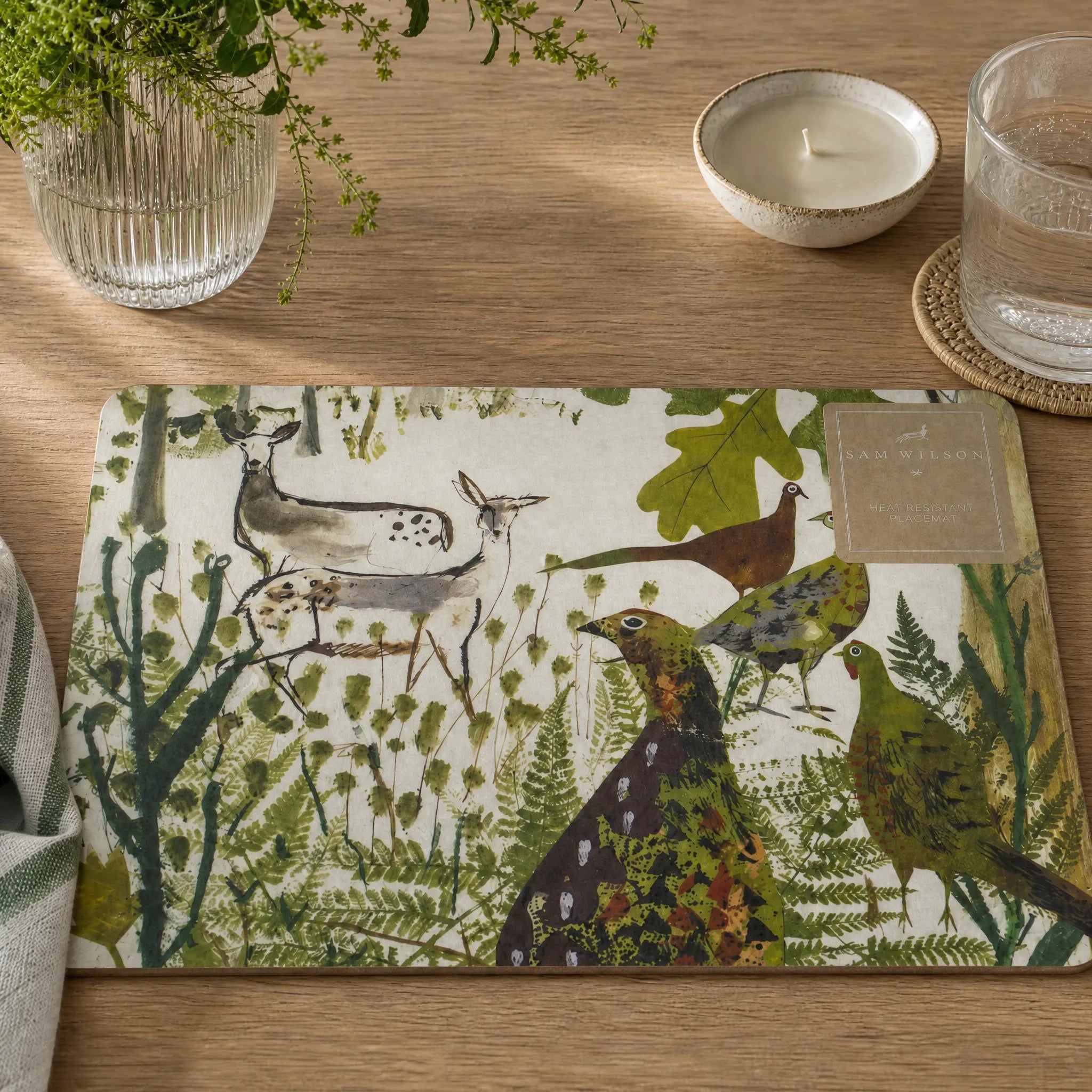 Sam Wilson Pheasant and Deer Placemat