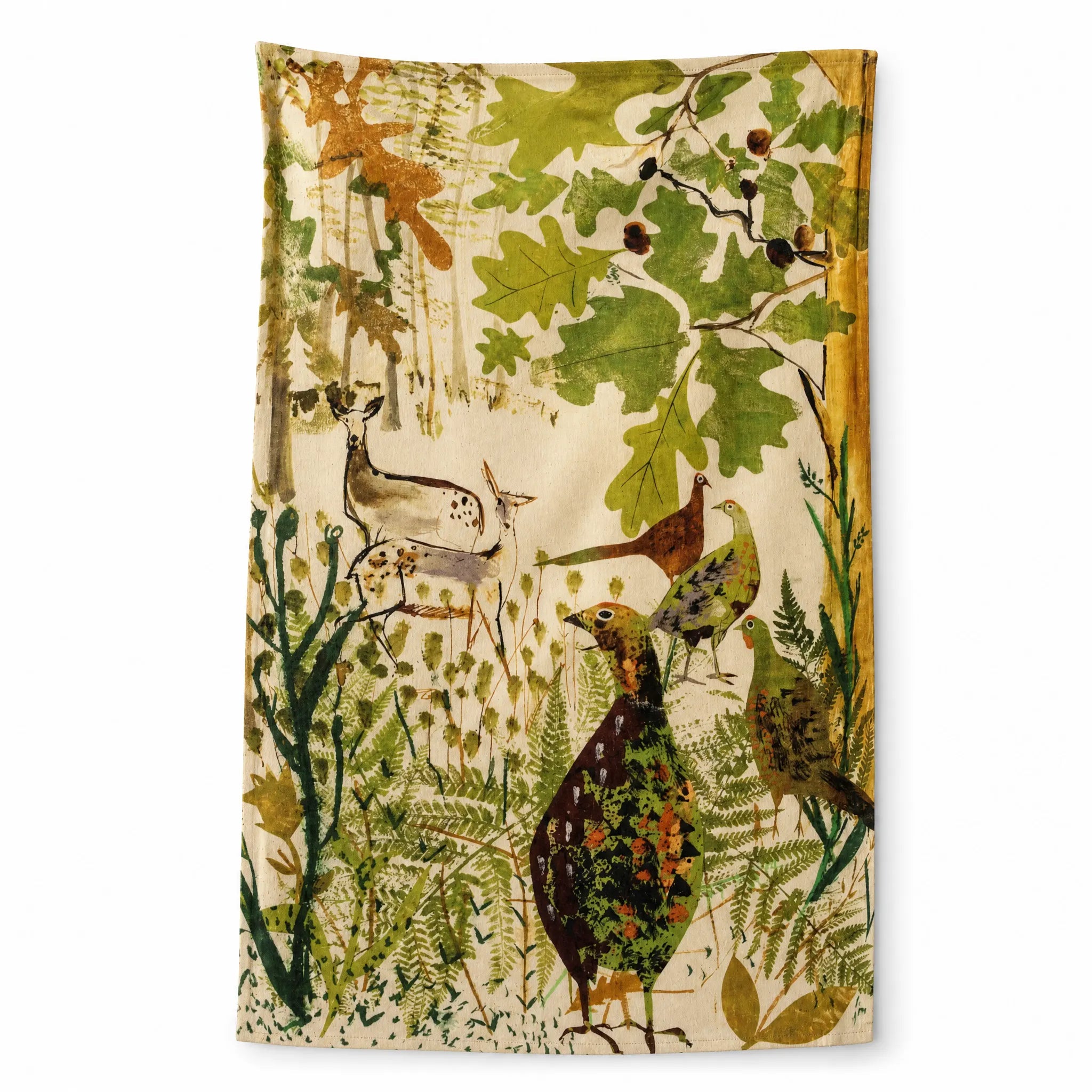 Sam Wilson Pheasant and Deer Tea Towel