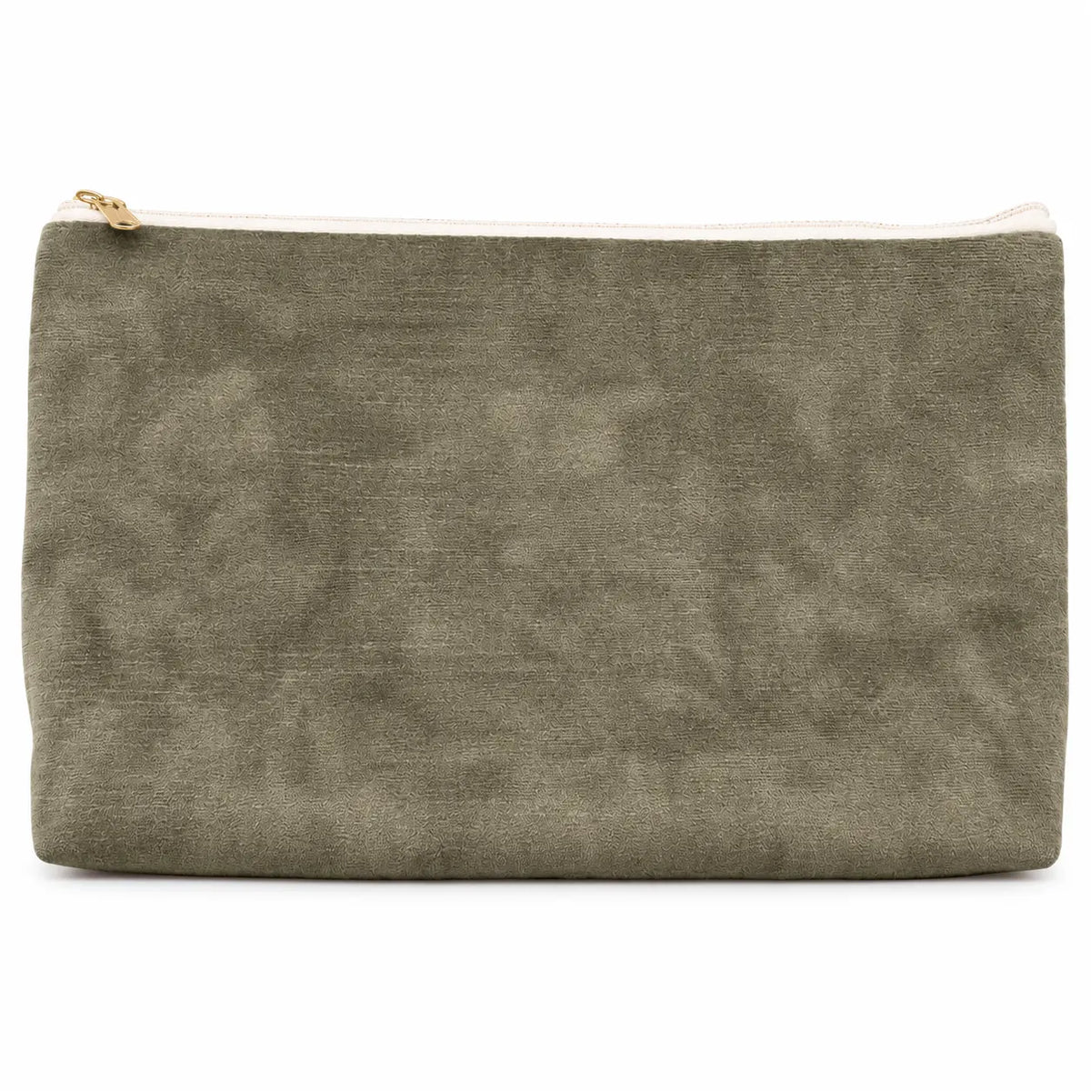 Deep Green Velvet Washbag