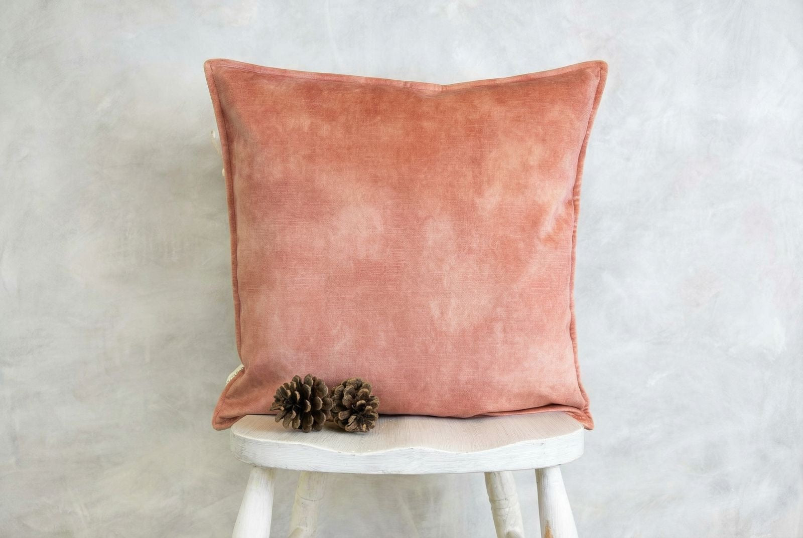 Sam Wilson Rose Velvet Hemmed Cushion