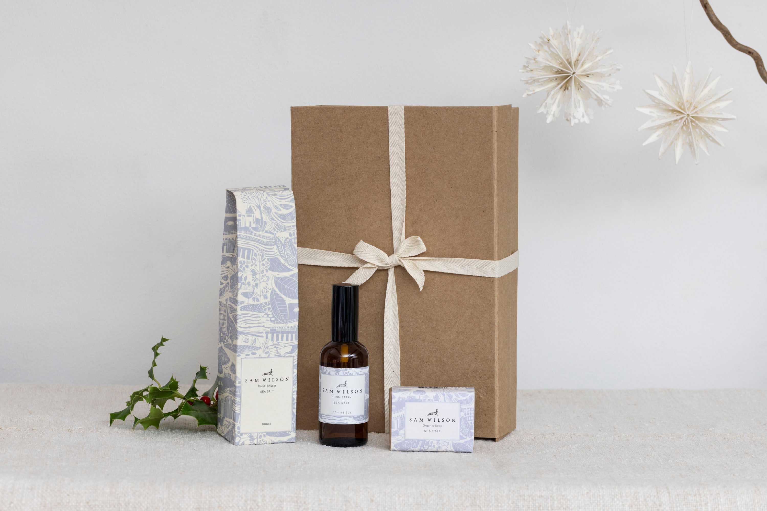 Sam Wilson Sea Salt Diffuser, Soap and Room Spray Gift Set