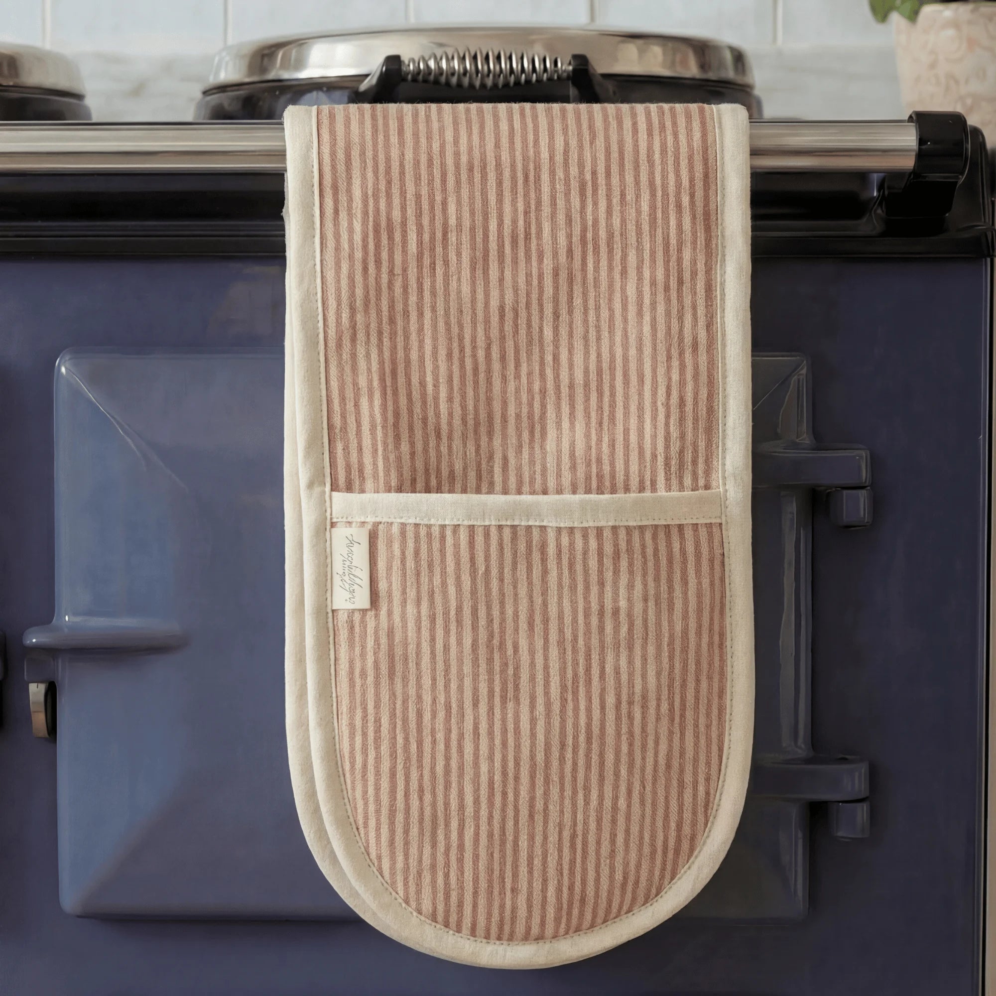 Sam Wilson Pink Stripe Oven Gloves