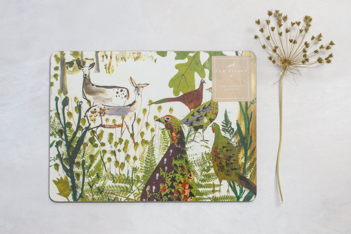 Sam Wilson Pheasant and Deer Placemat